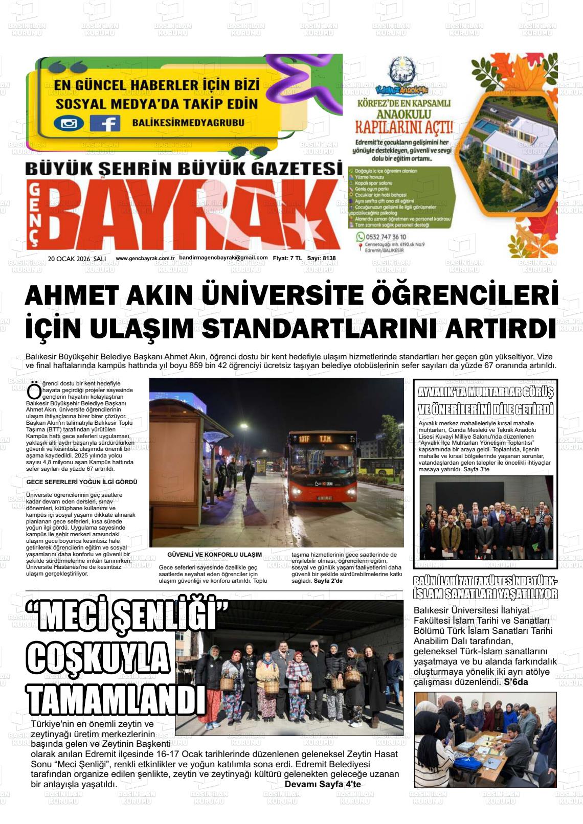 Balikesir Gencbayrak 20.01.2026