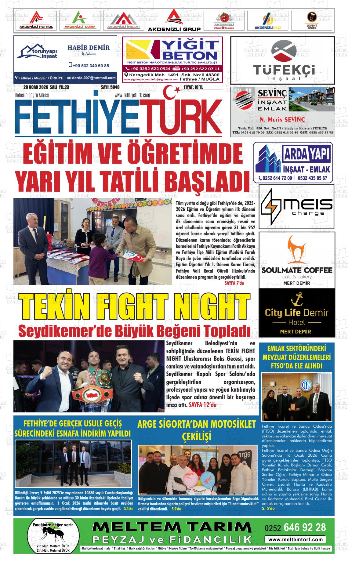 Mugla Gozdefethiye 20.01.2026