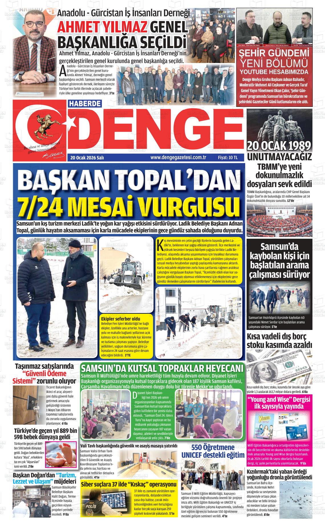 Samsun Haberdedenge 20.01.2026