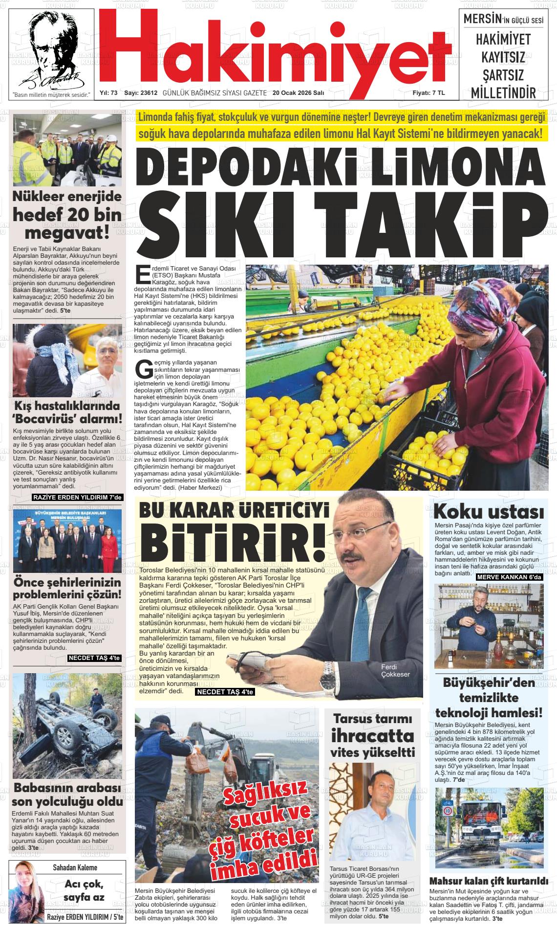 Konya Hakimiyet 20.01.2026