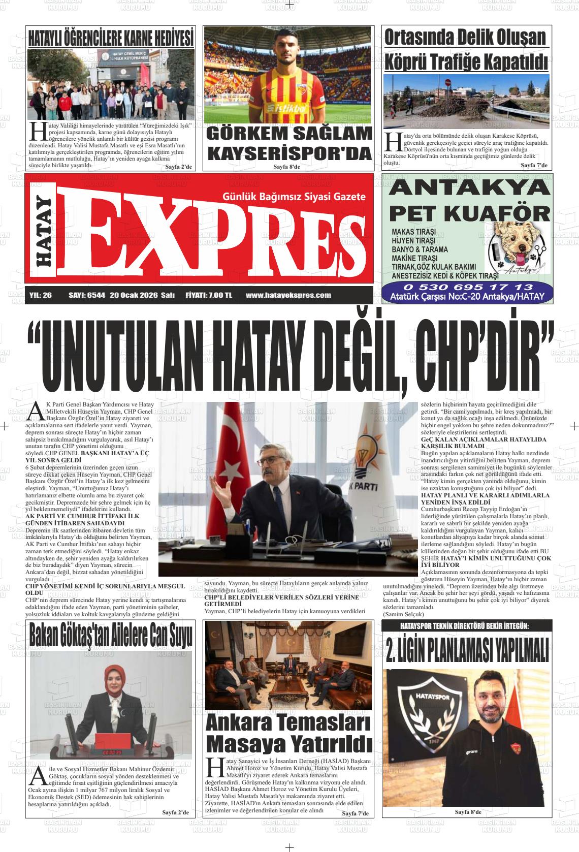 Hatay Expres 20.01.2026
