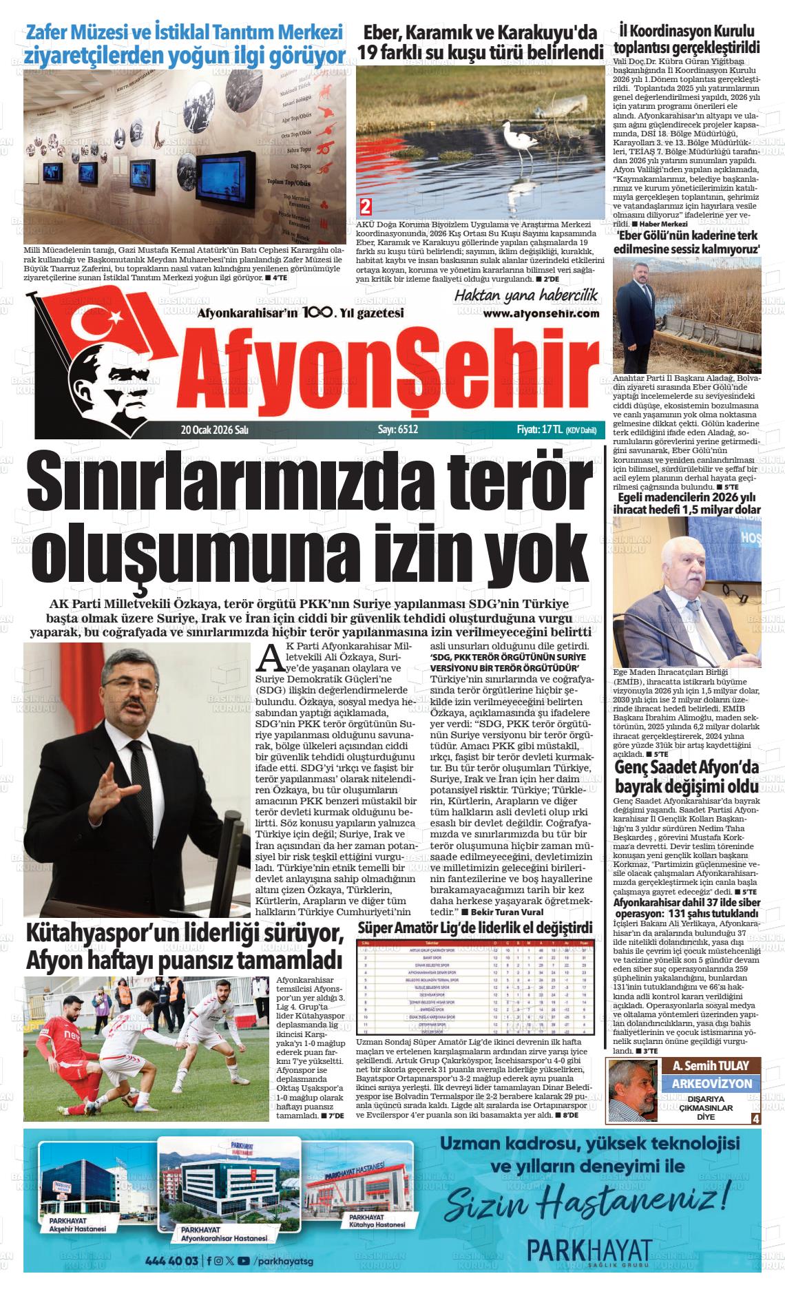 Afyonkarahisar Hisar 20.01.2026