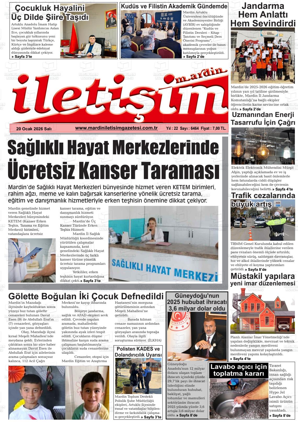 Mardin Iletisim 20.01.2026