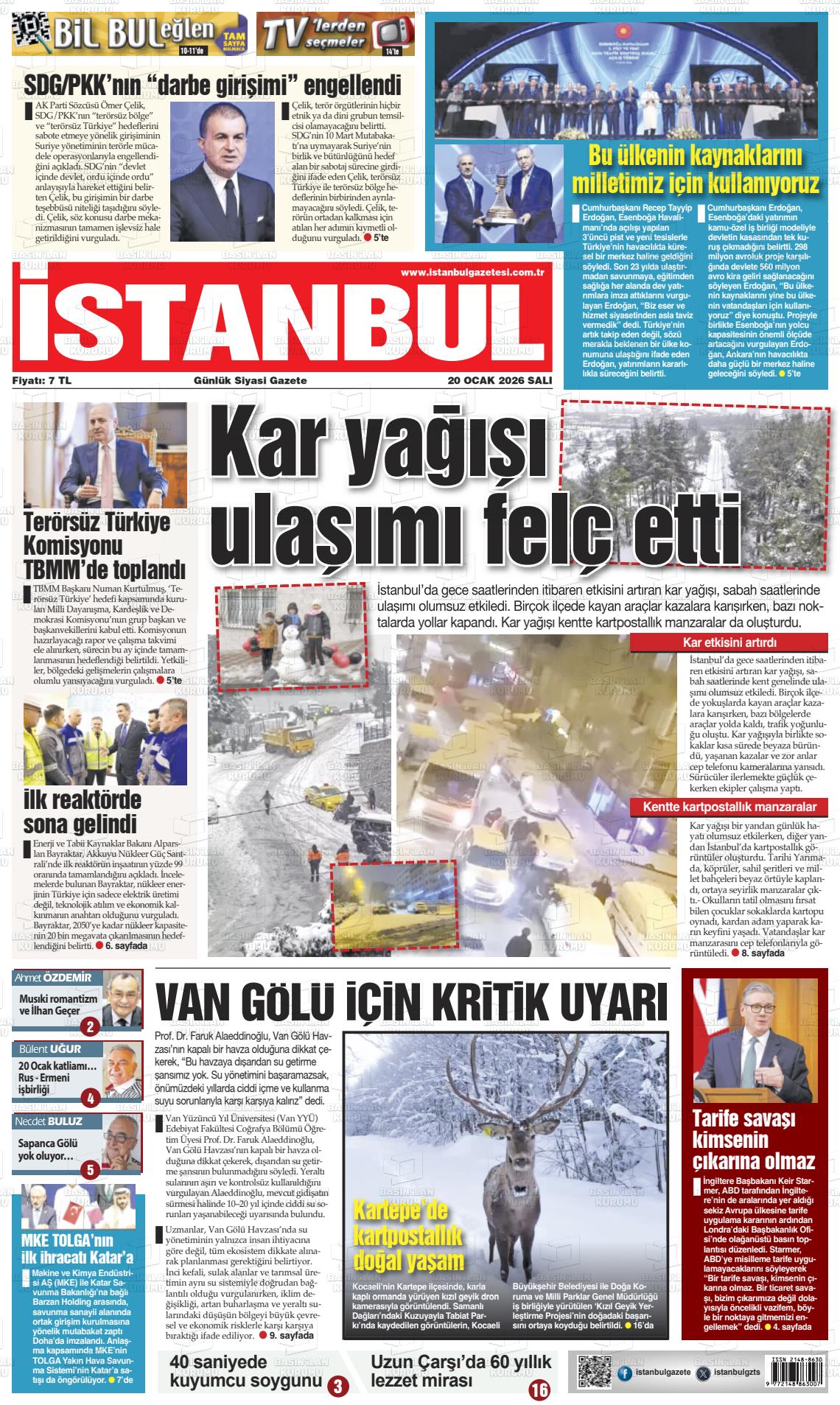 Istanbul 20.01.2026