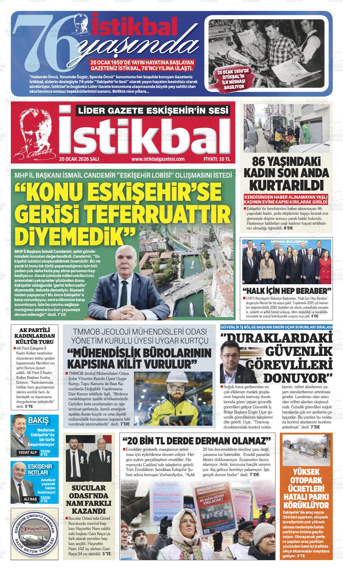 Eskisehir Istikbal 20.01.2026