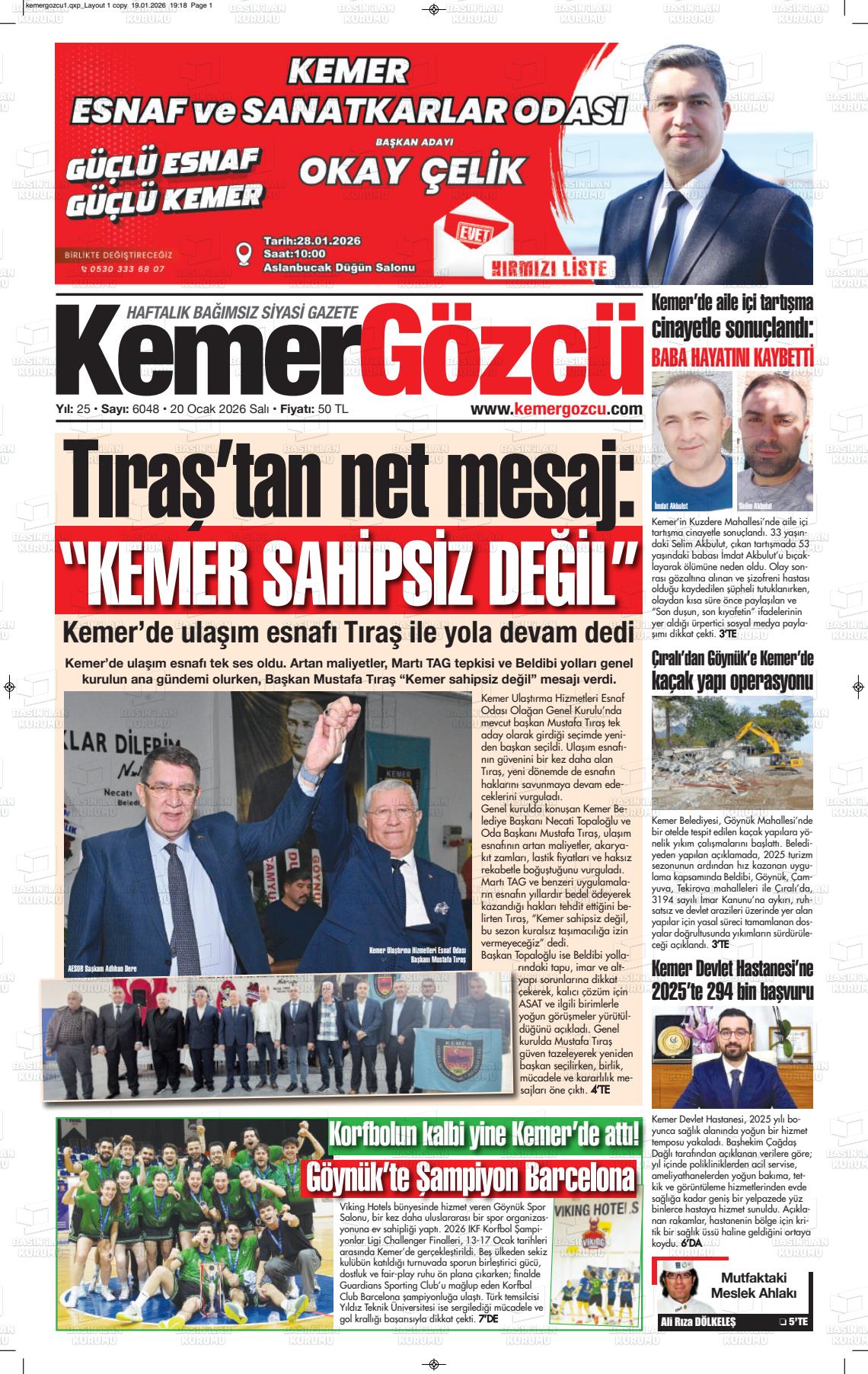 Antalya Kemergozcu 20.01.2026