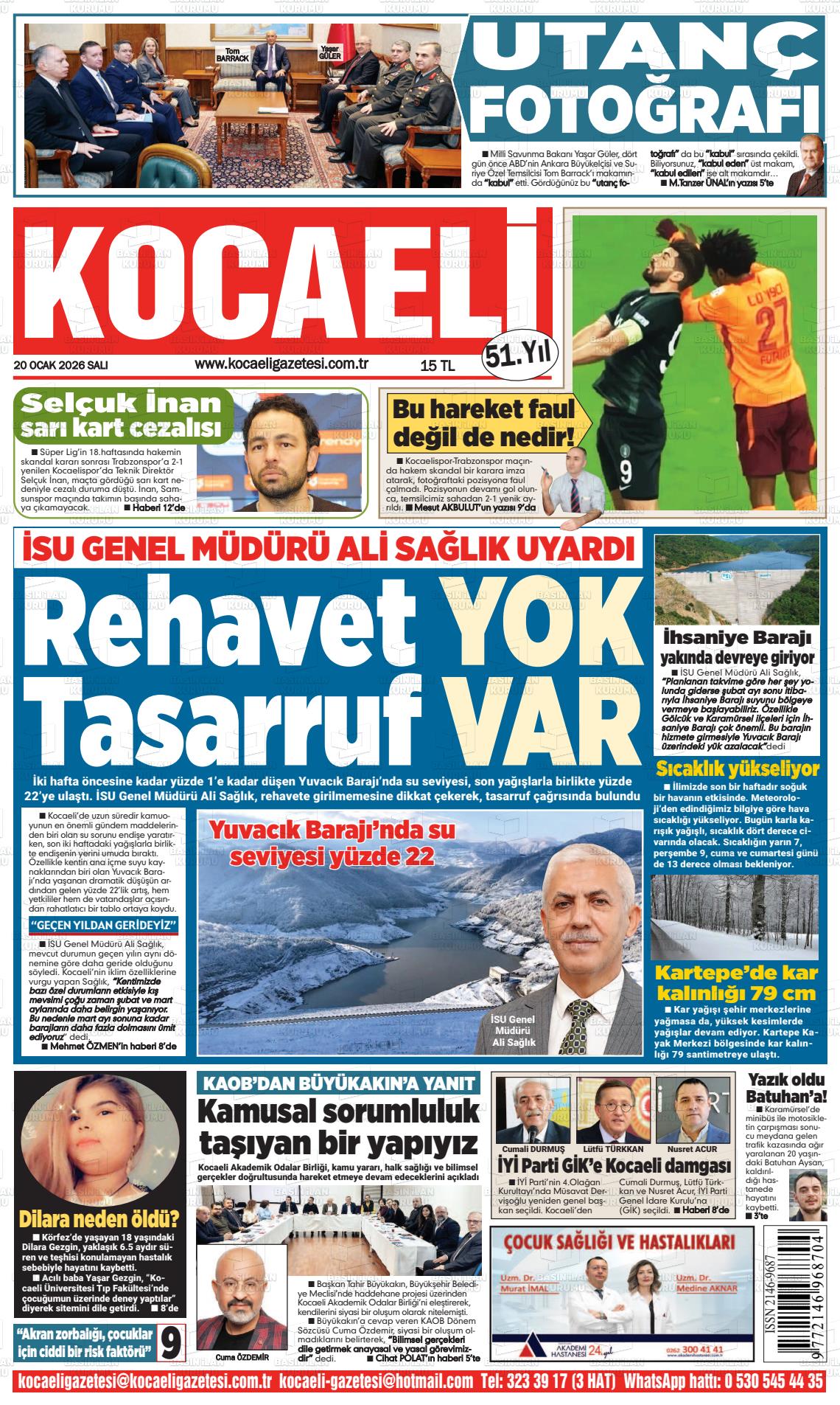 Kocaeli 20.01.2026