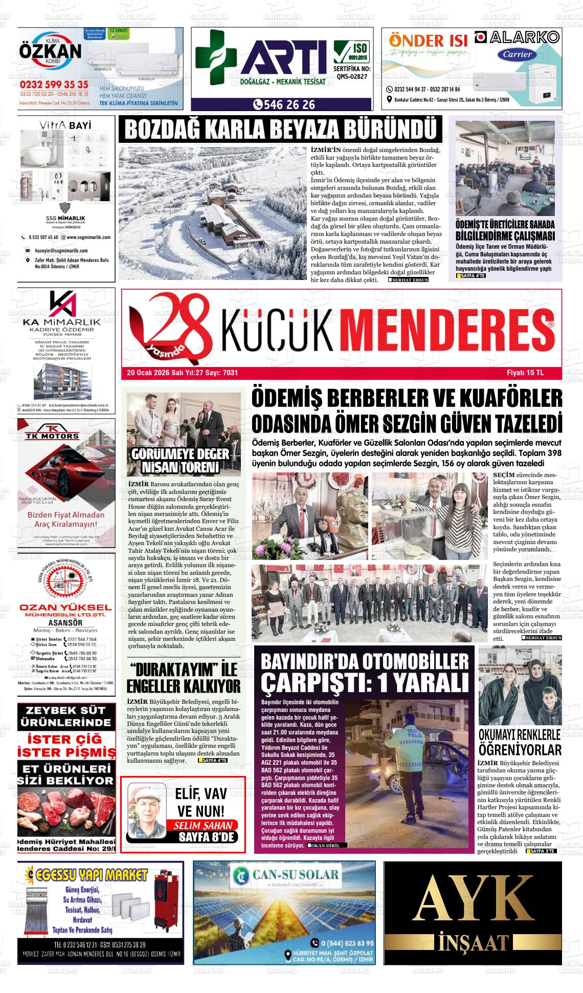 Izmir Kucukmenderes 20.01.2026
