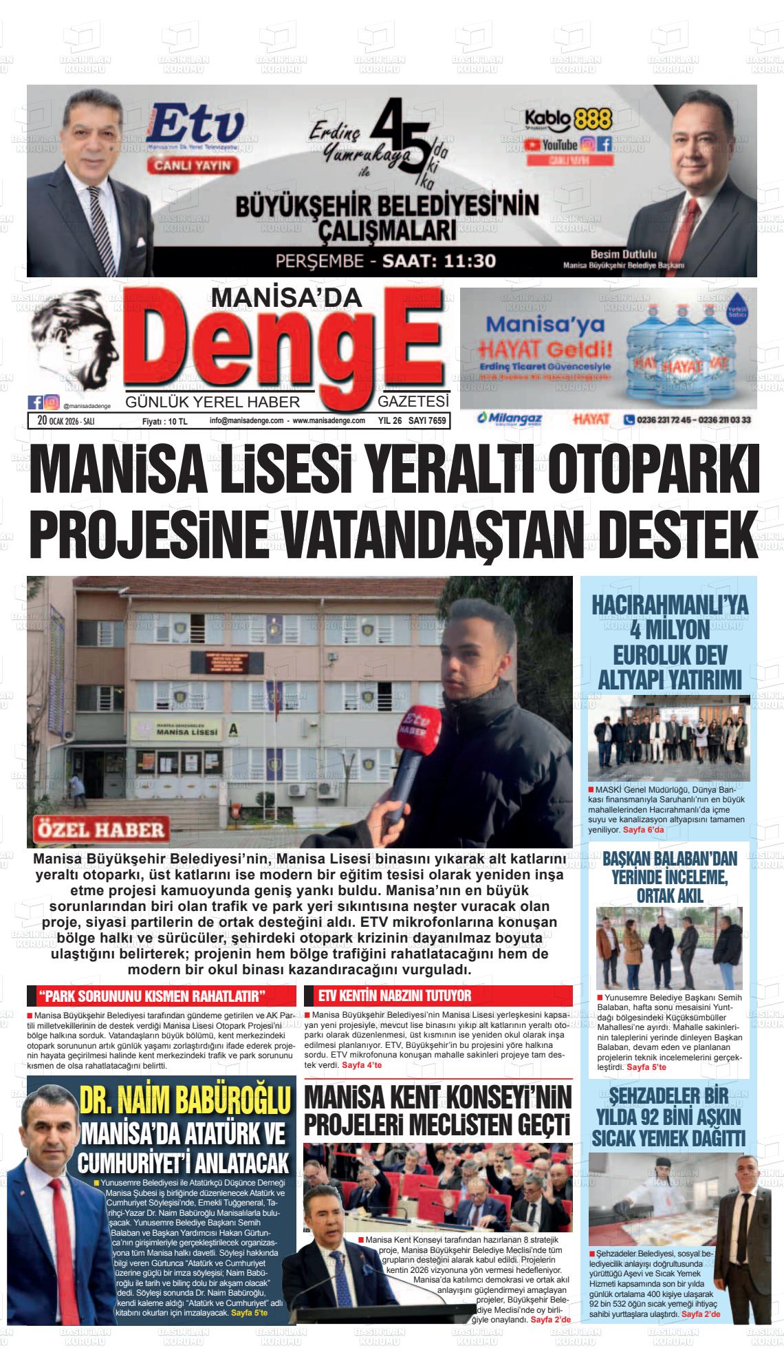 Manisa Dadenge 20.01.2026
