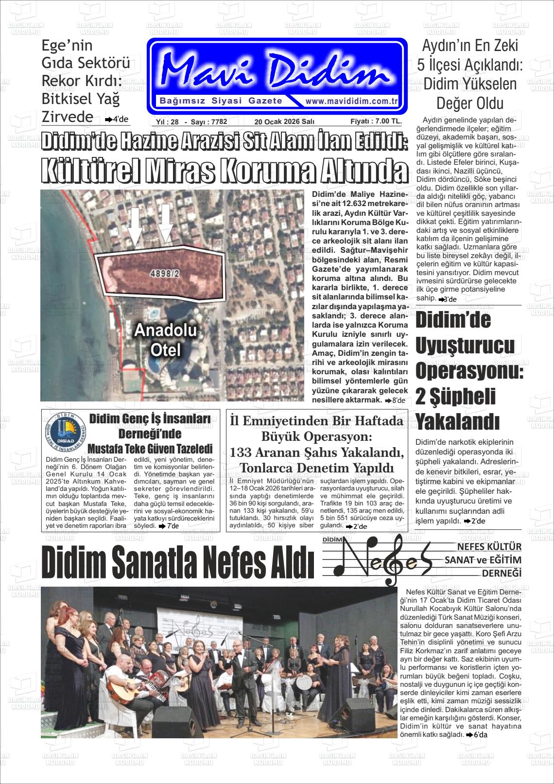 Aydin Mavididim 20.01.2026