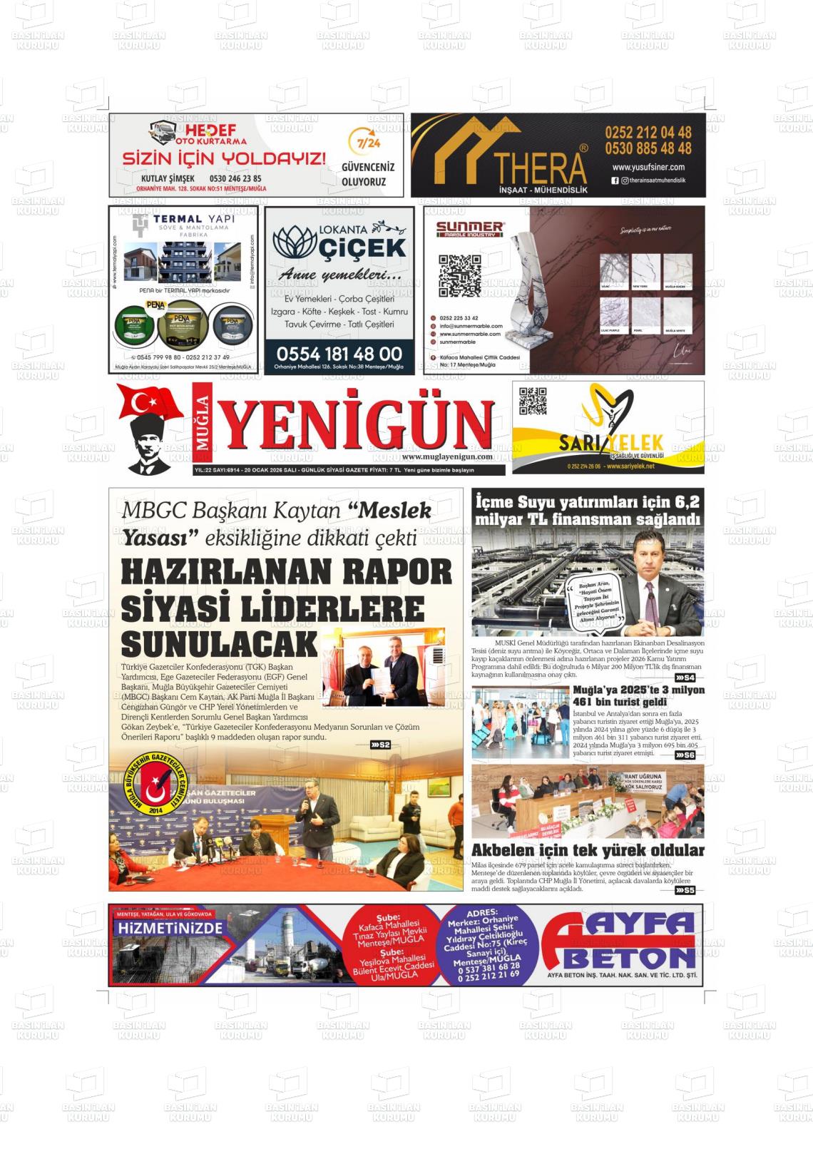 Mugla Yenigun 20.01.2026