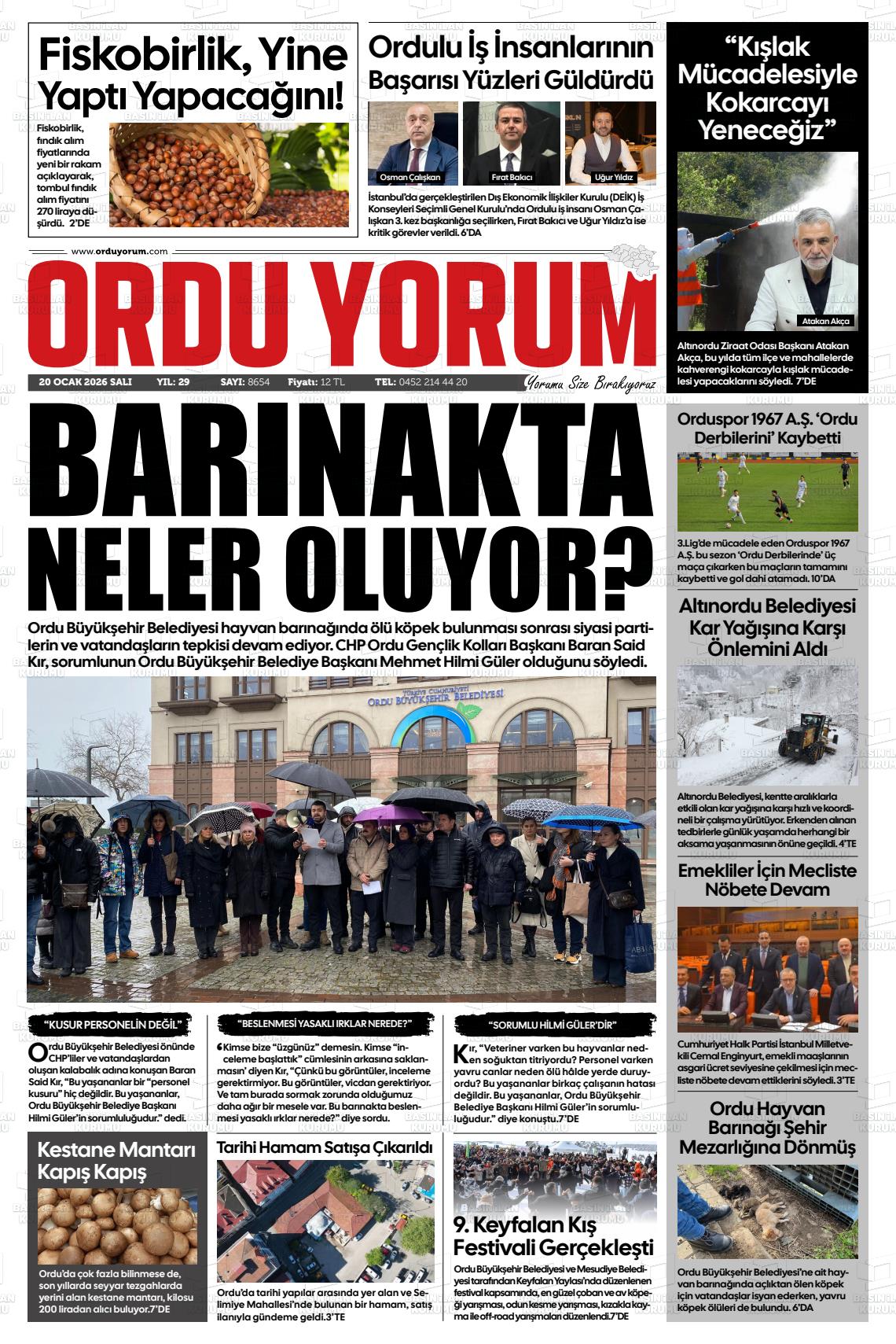 Ordu Yorum 20.01.2026