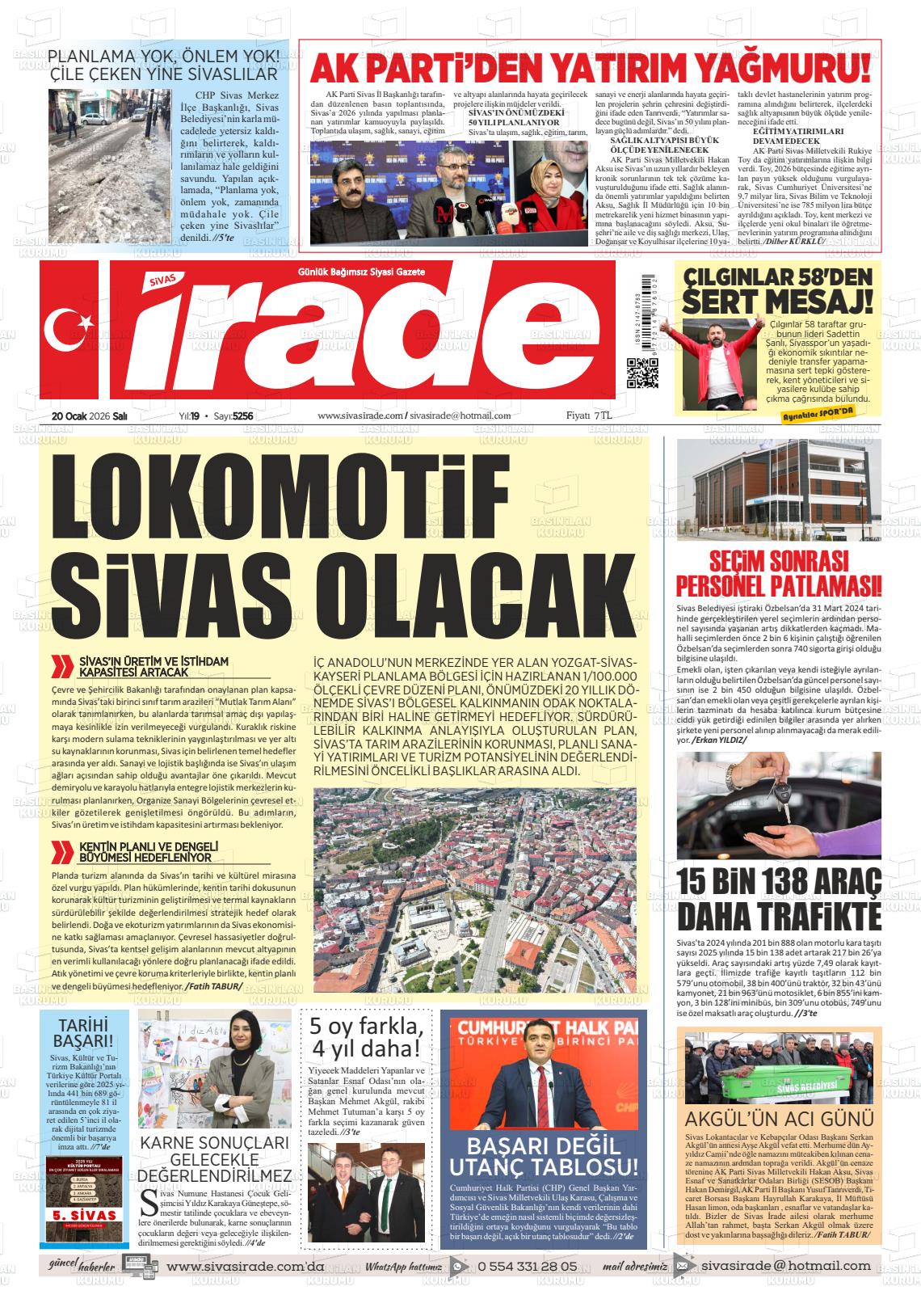 Sivas Irade 20.01.2026