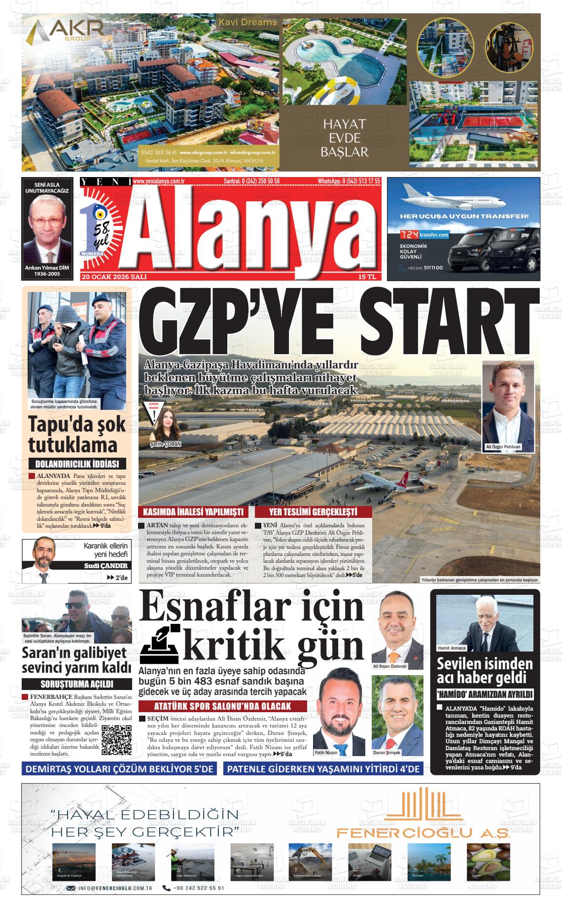 Antalya Yenialanya 20.01.2026