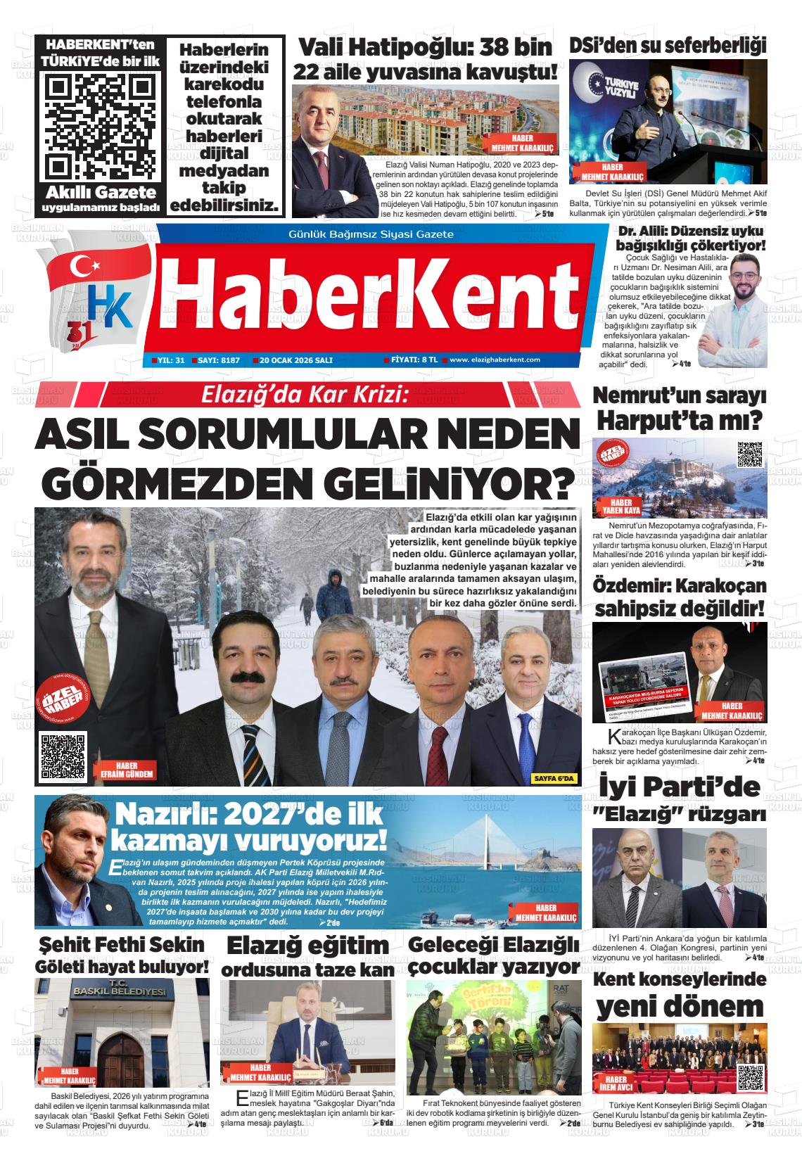 Elazig Yenicag 20.01.2026