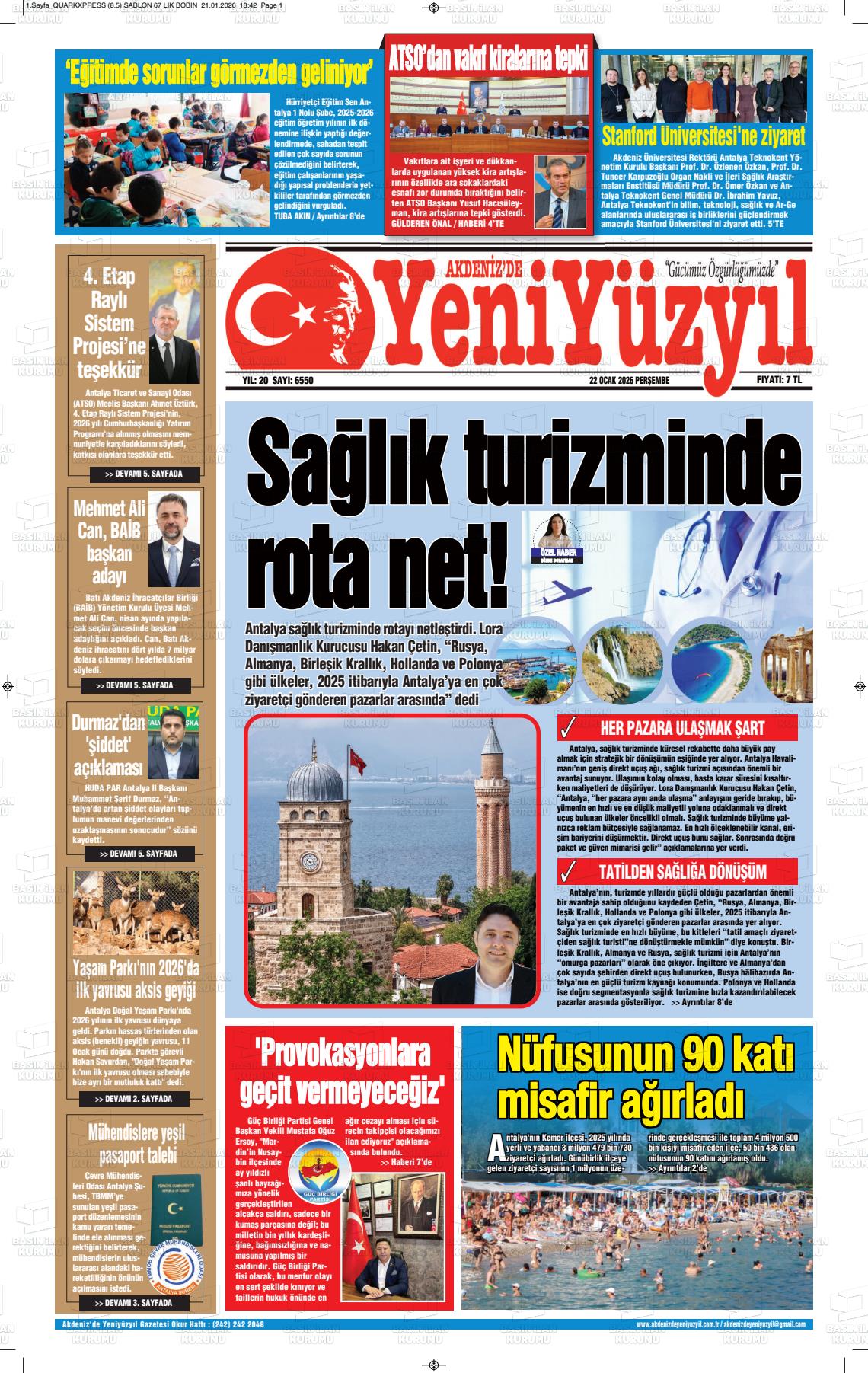 Antalya Akdenizdeyeniyuzyil 22.01.2026