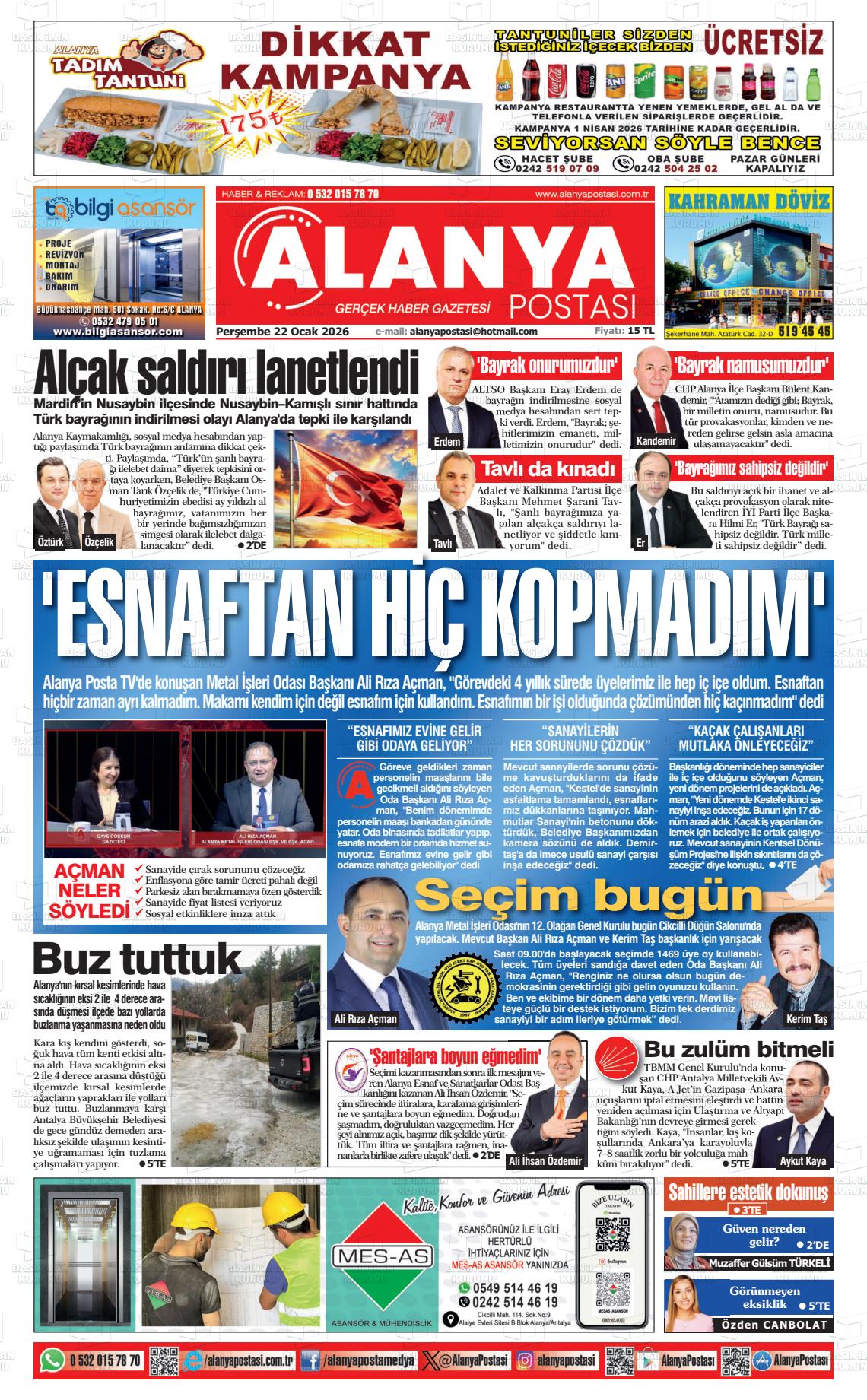 Antalya Alanyapostasi 22.01.2026