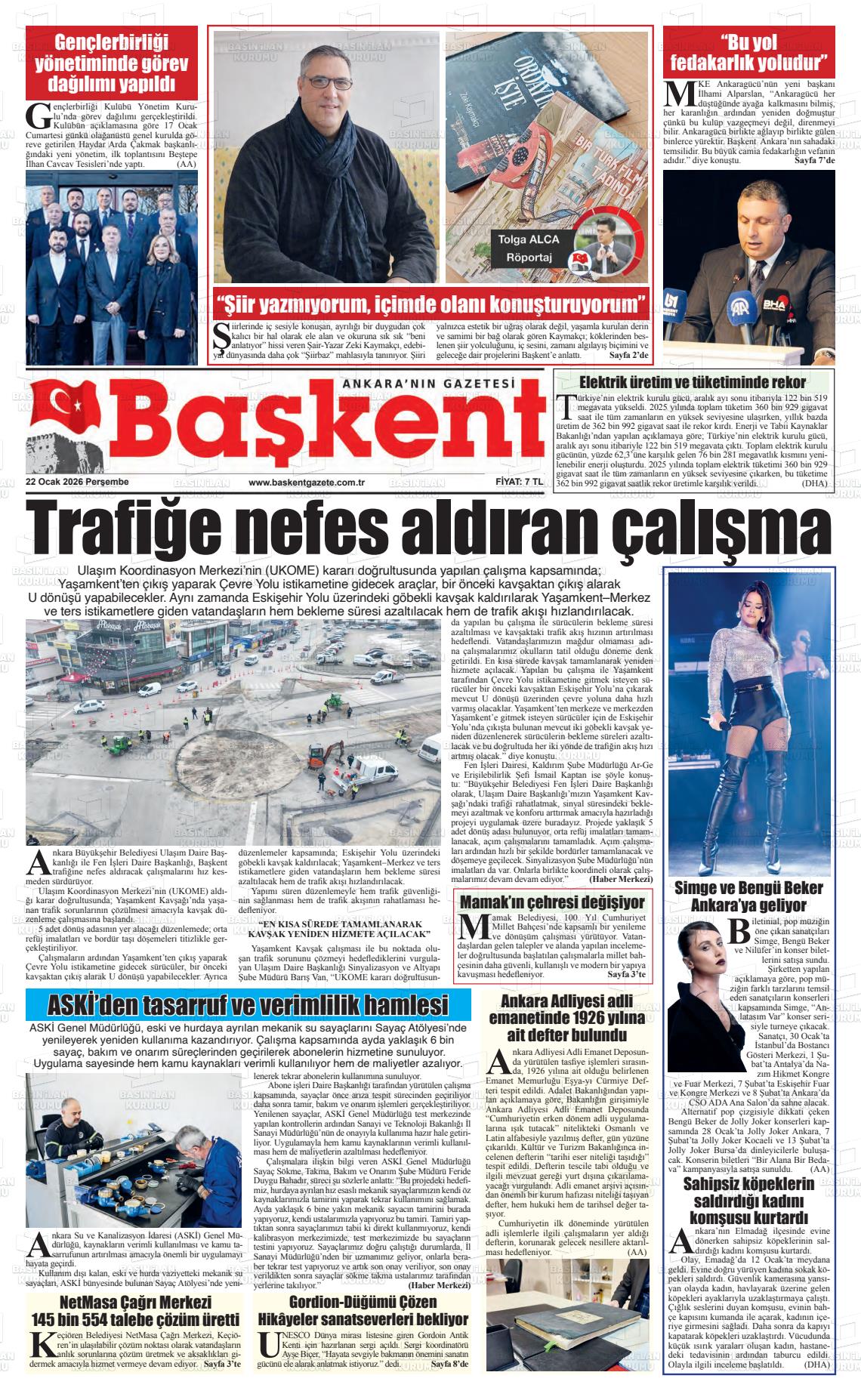 Ankara Baskent 22.01.2026