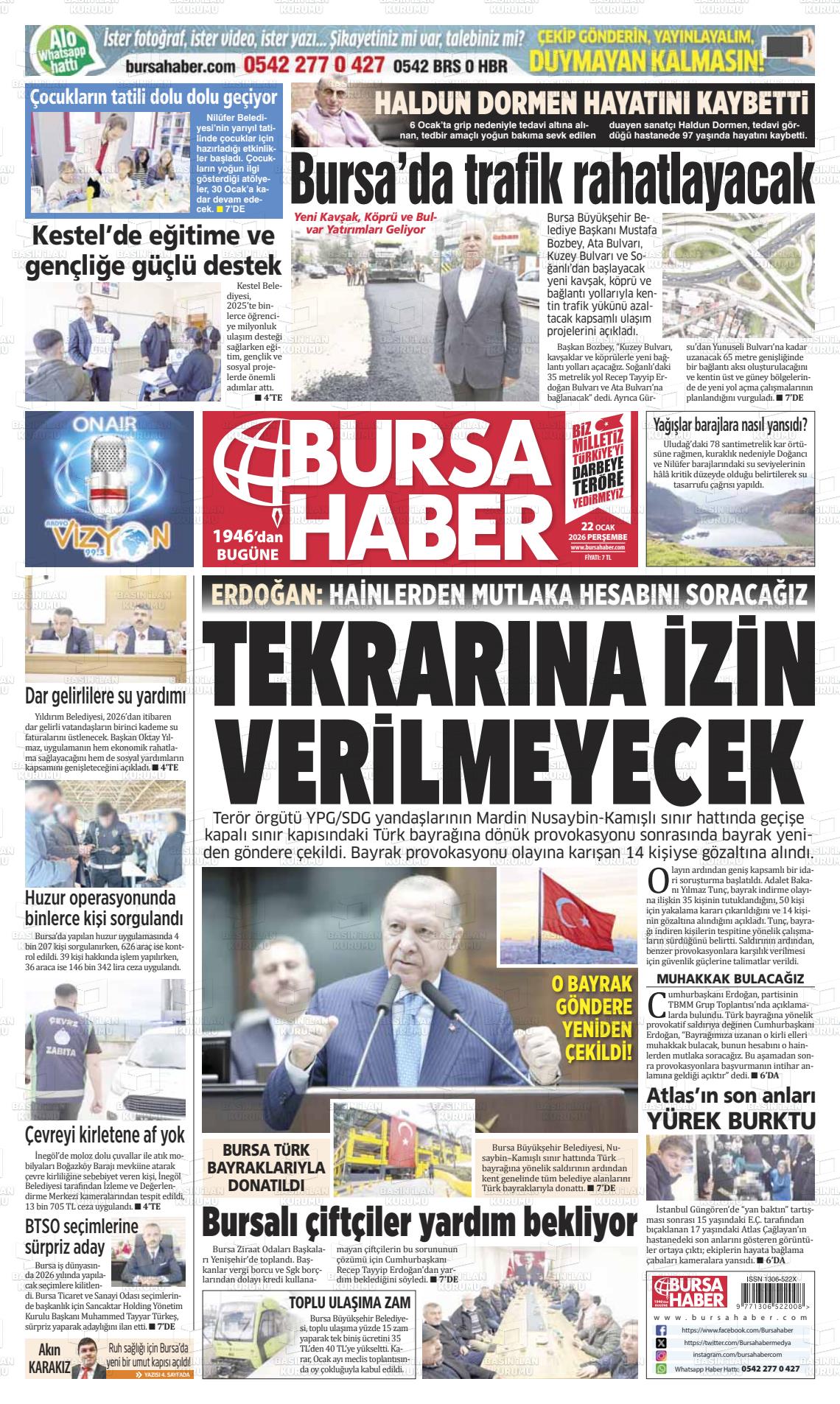 Bursa Haber 22.01.2026