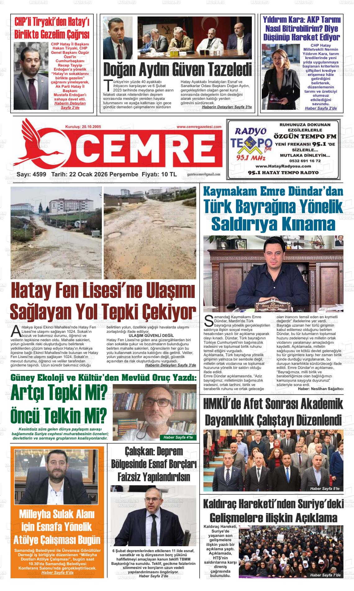 Hatay Cemre 22.01.2026