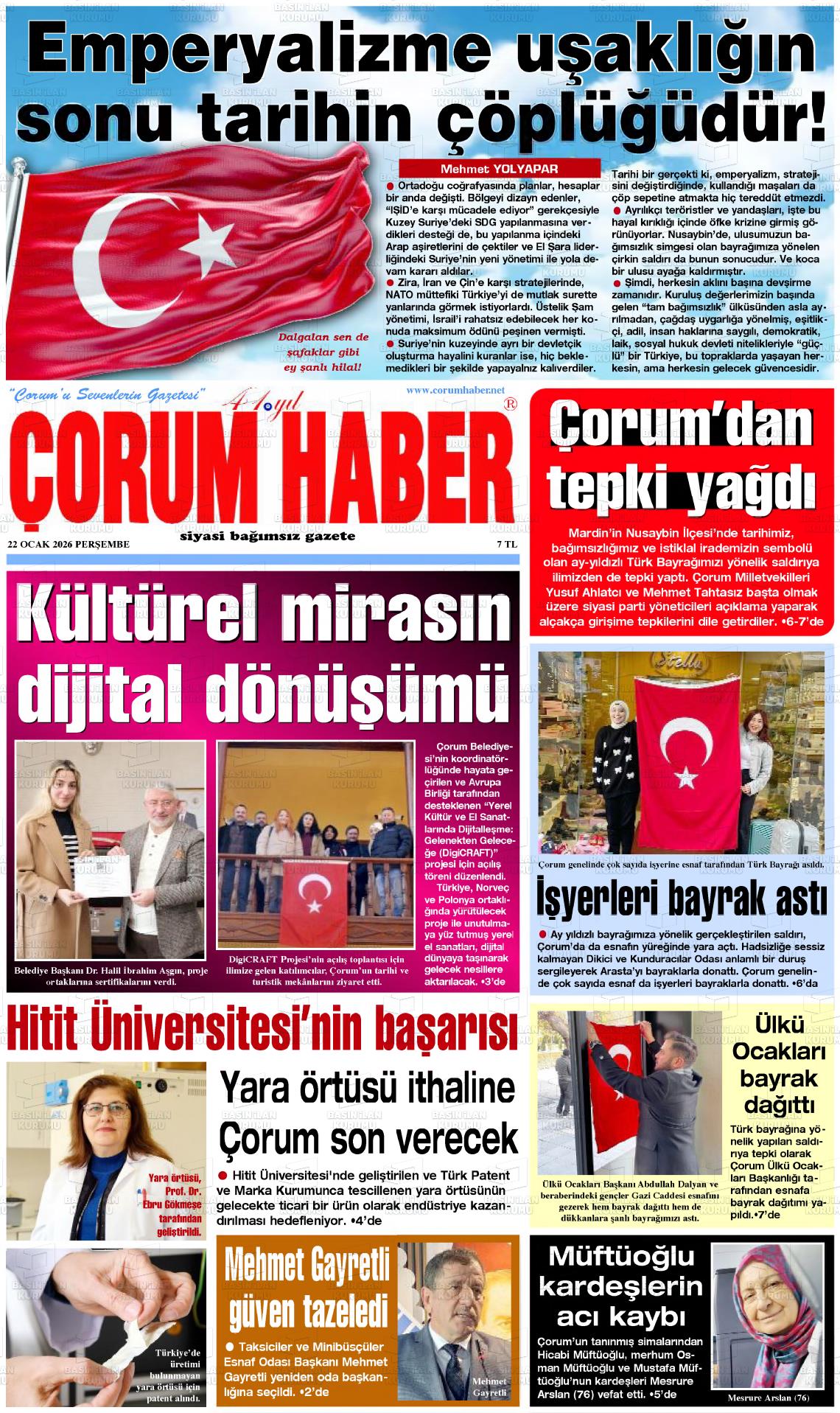 Corum Haber 22.01.2026