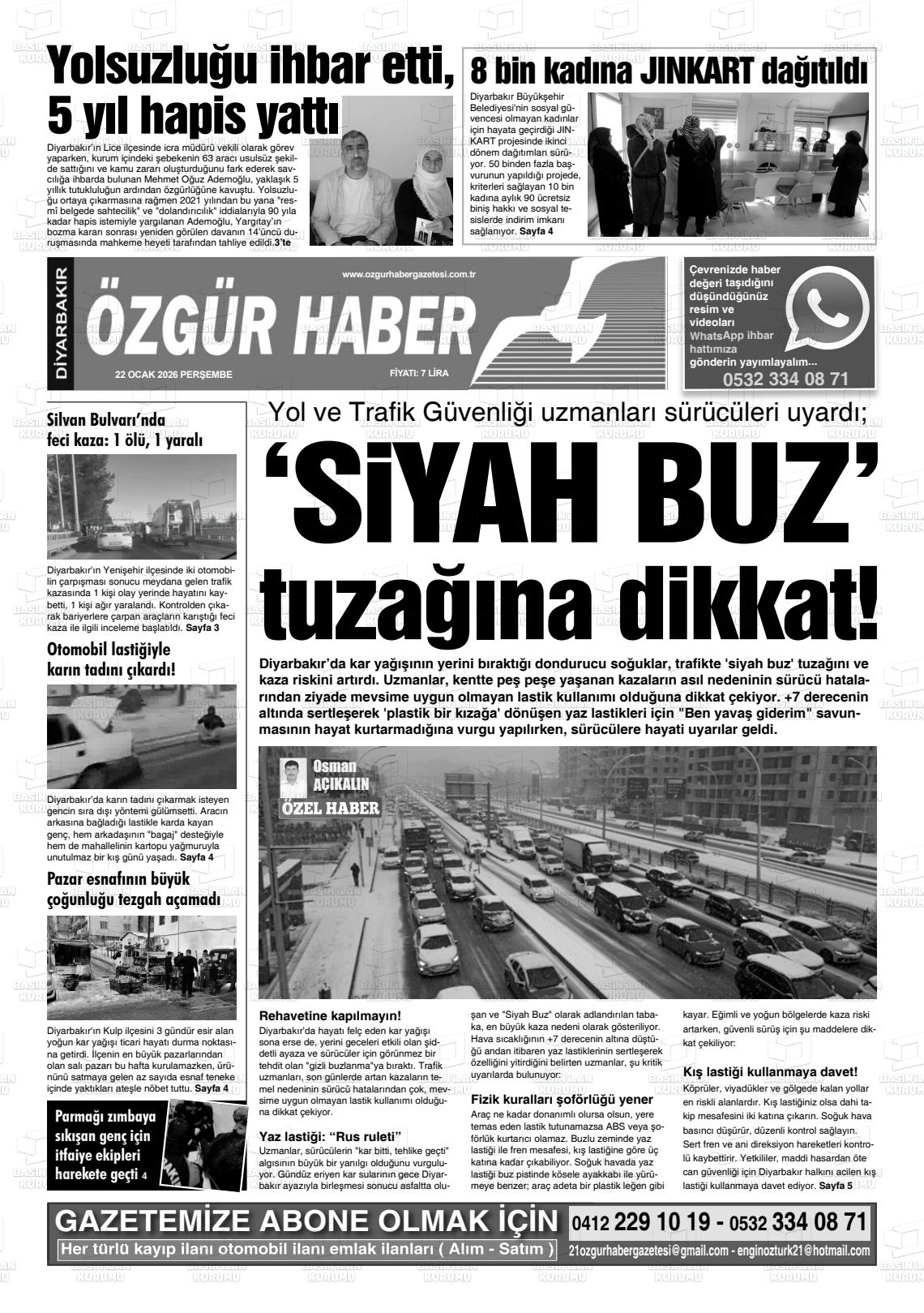 Diyarbakir Ozgurhaber 22.01.2026