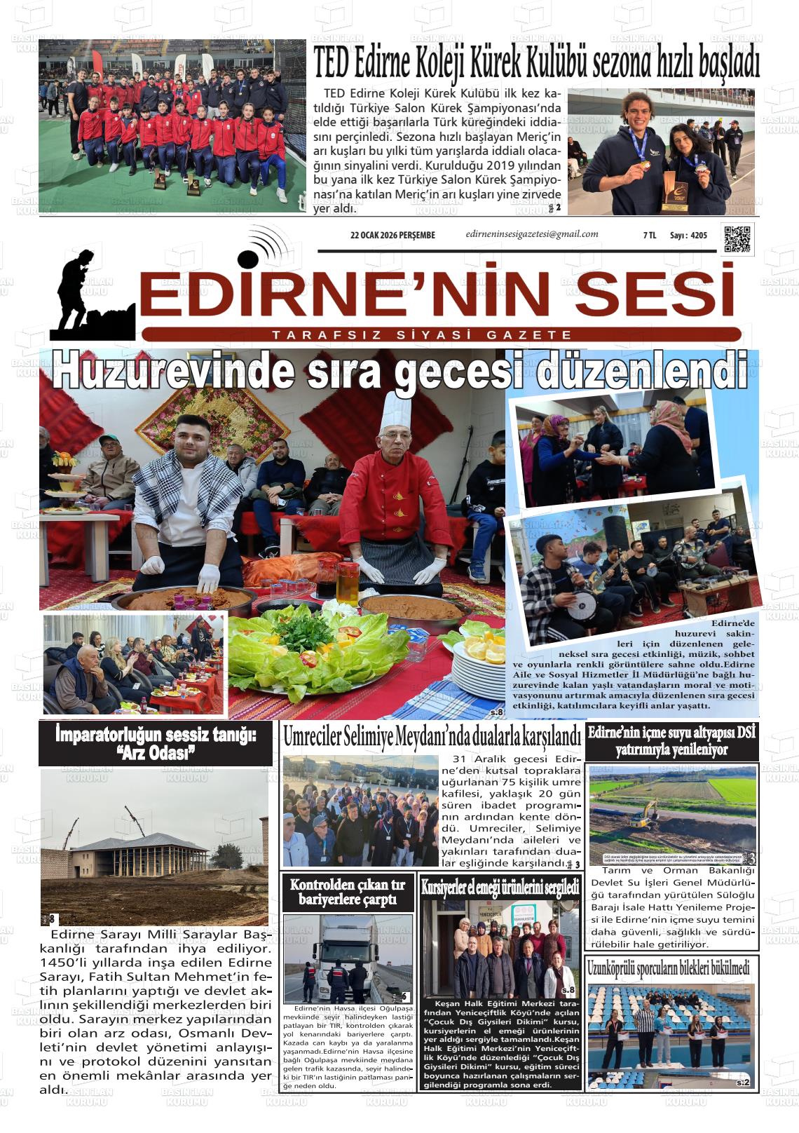 Edirne Star 22.01.2026