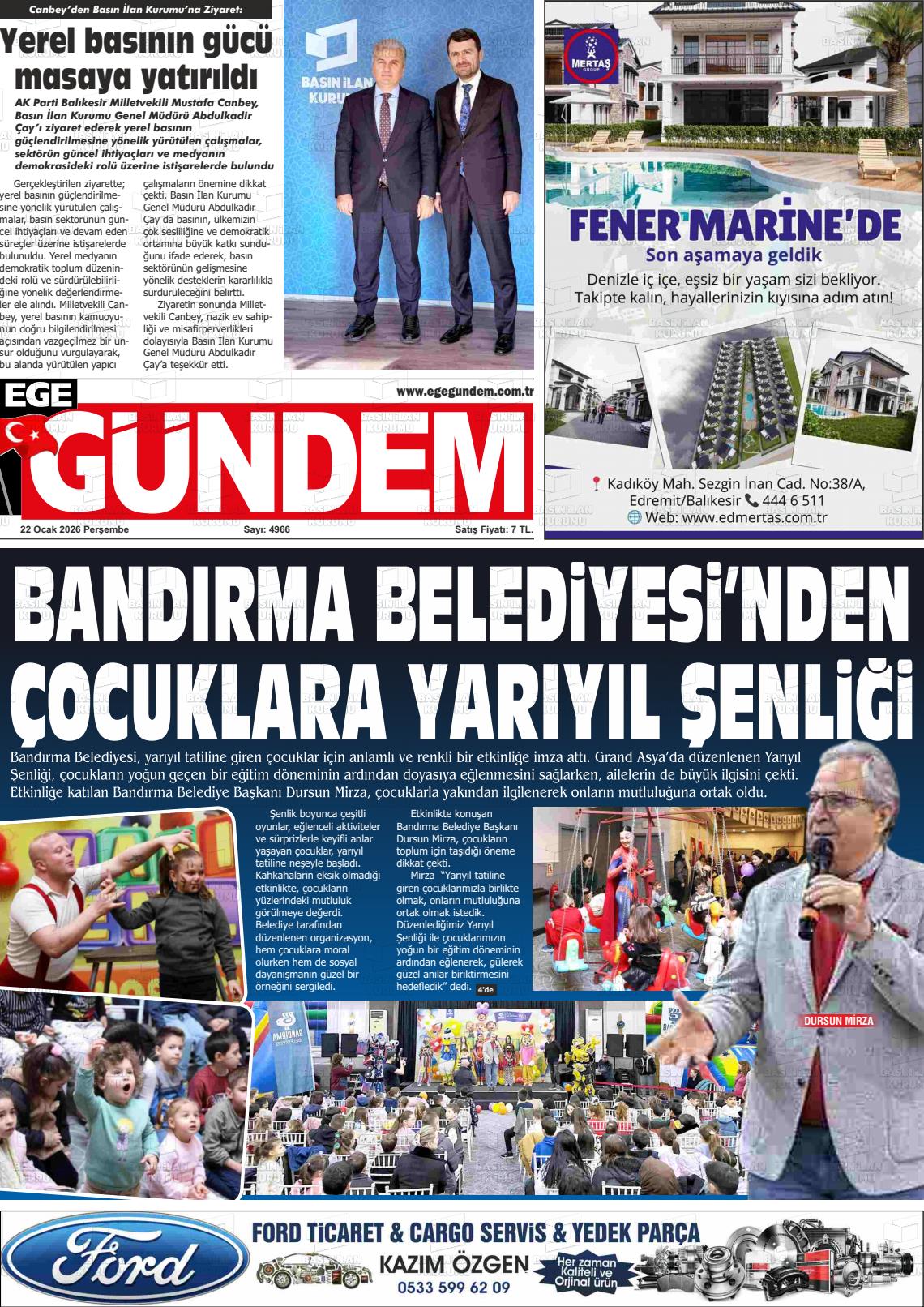 Balikesir Egegundem 22.01.2026