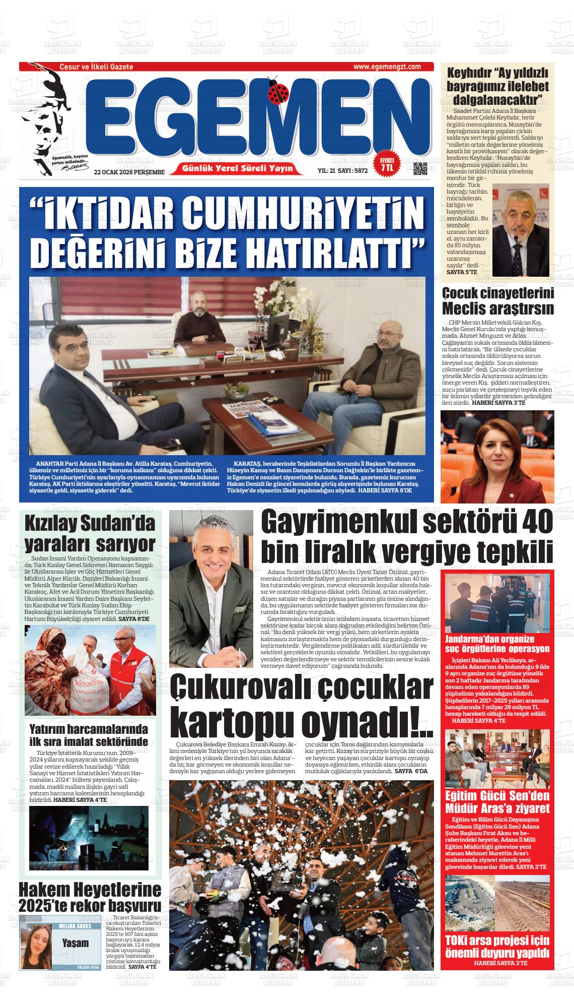 Adana Egemen 22.01.2026