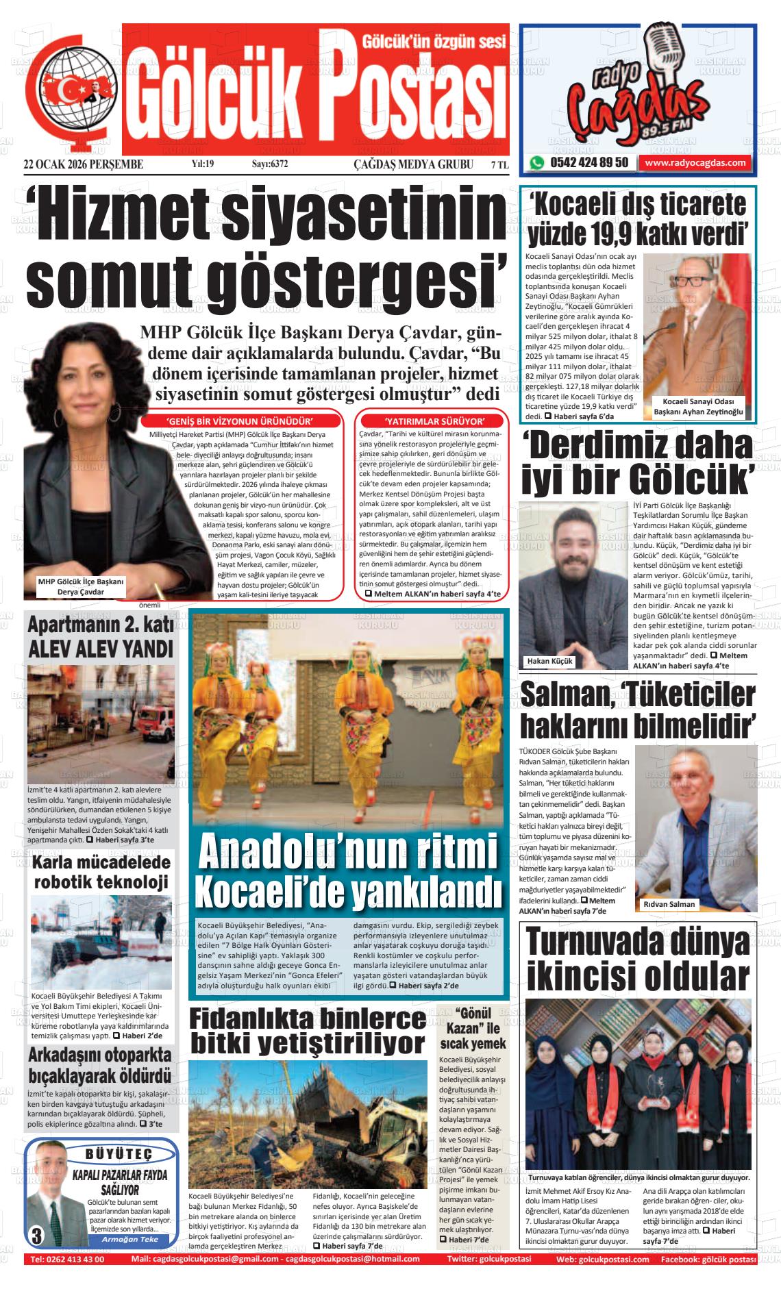 Kocaeli Golcukpostasi 22.01.2026