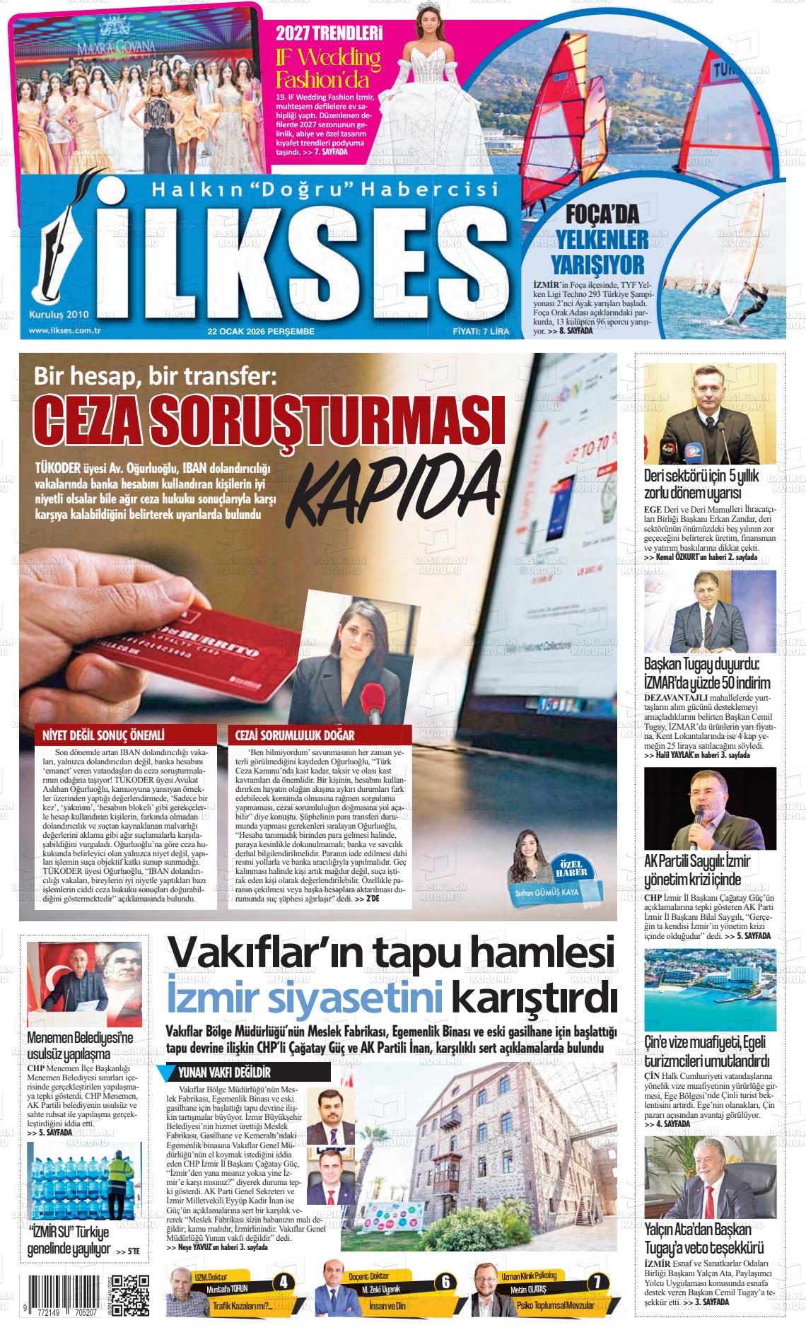 Izmir Ilkses 22.01.2026