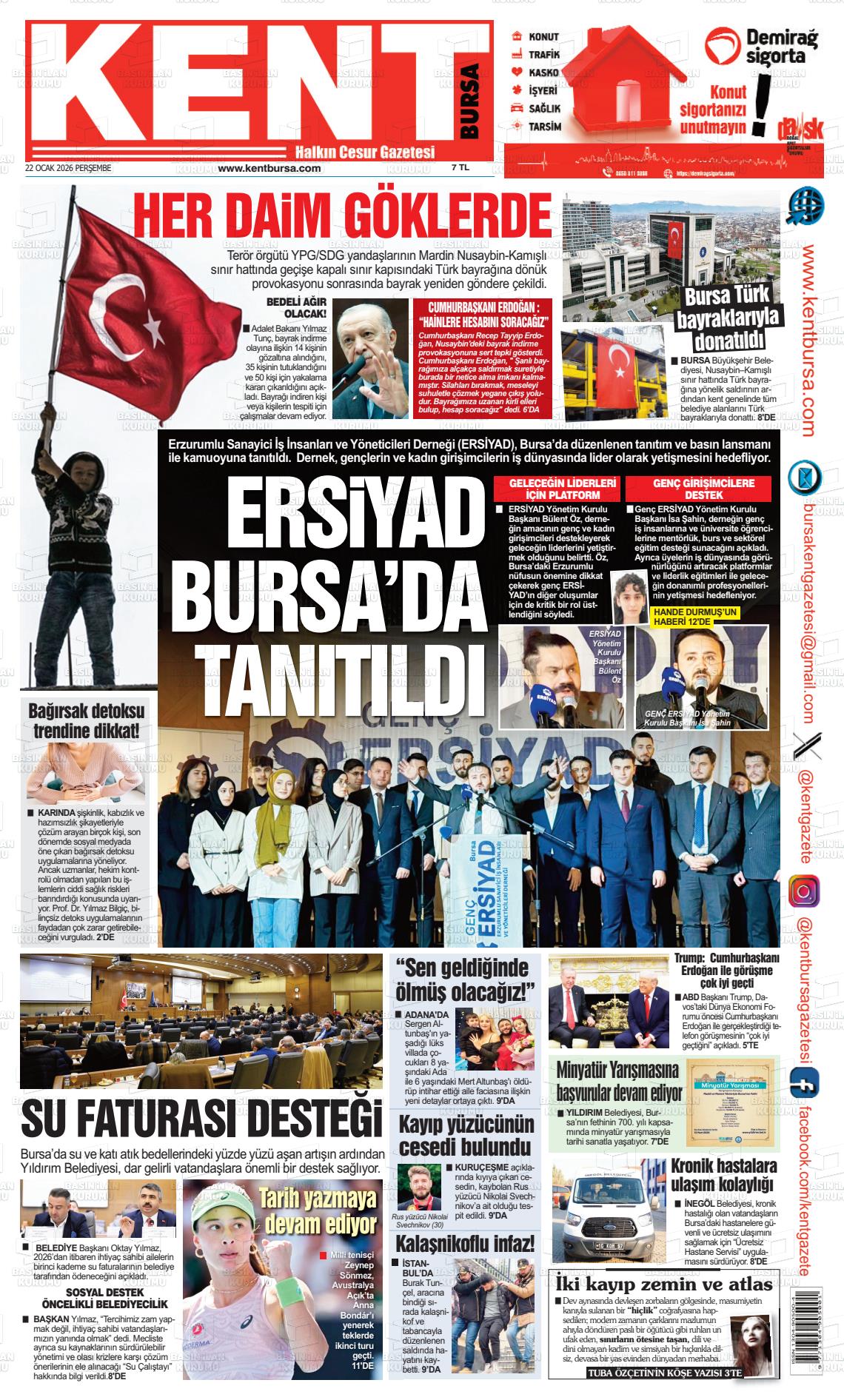 Bursa Kent 22.01.2026