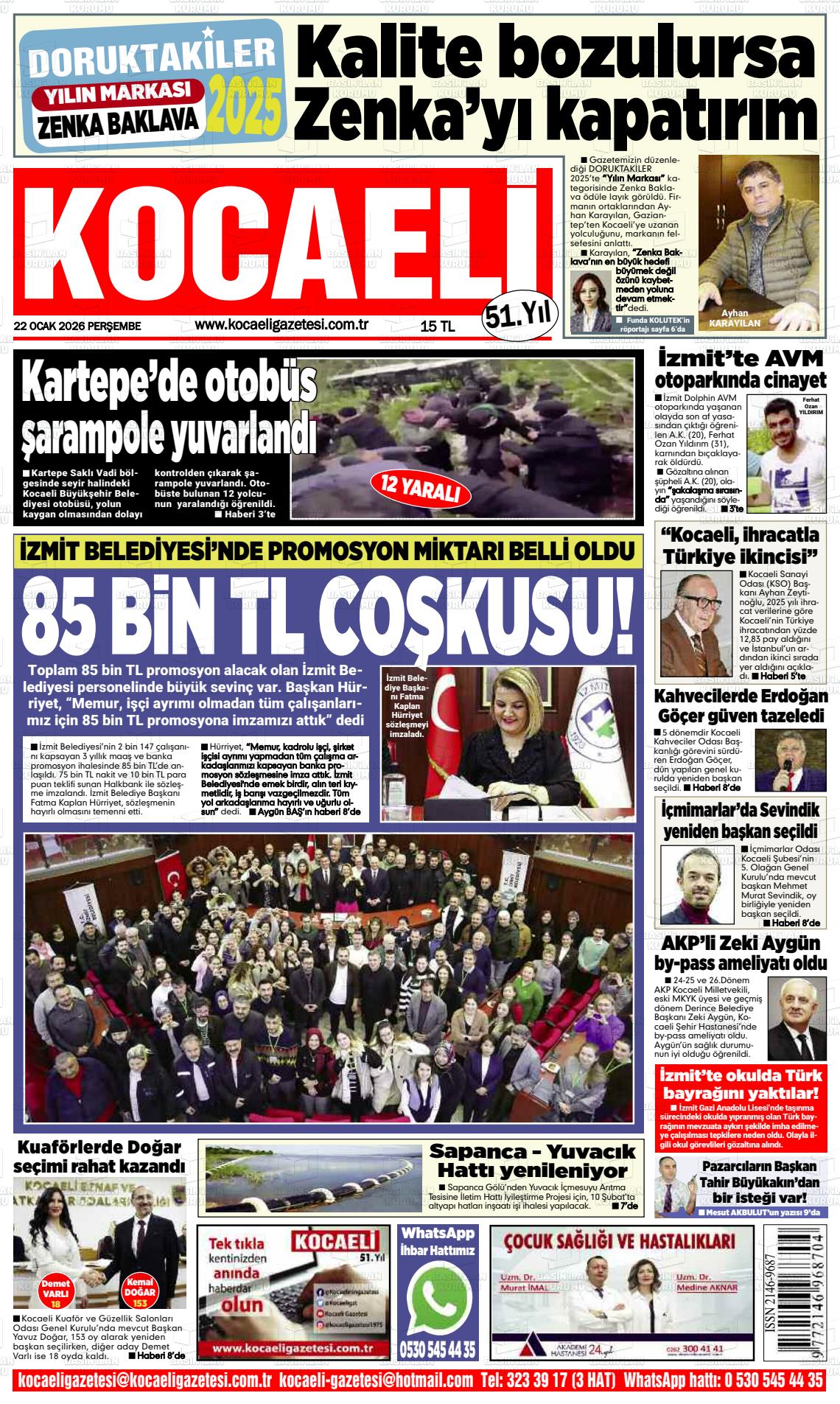 Kocaeli 22.01.2026