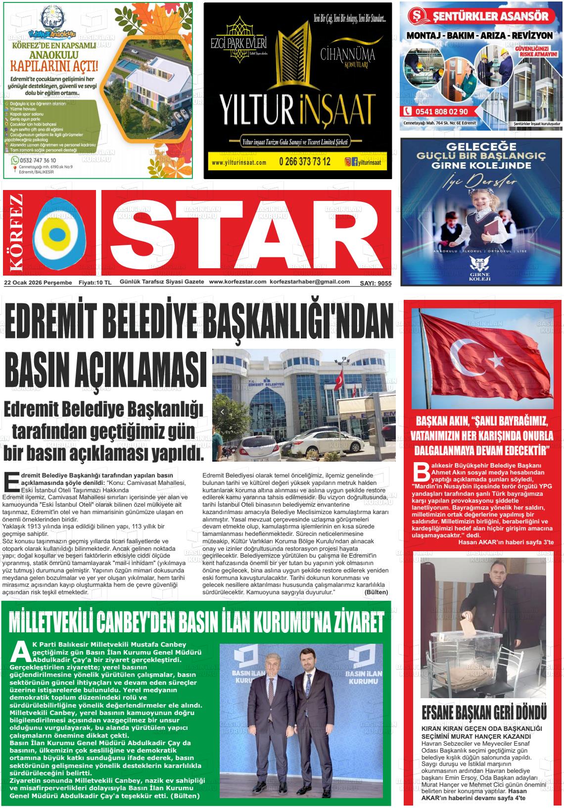 Balikesir Korfezstar 22.01.2026