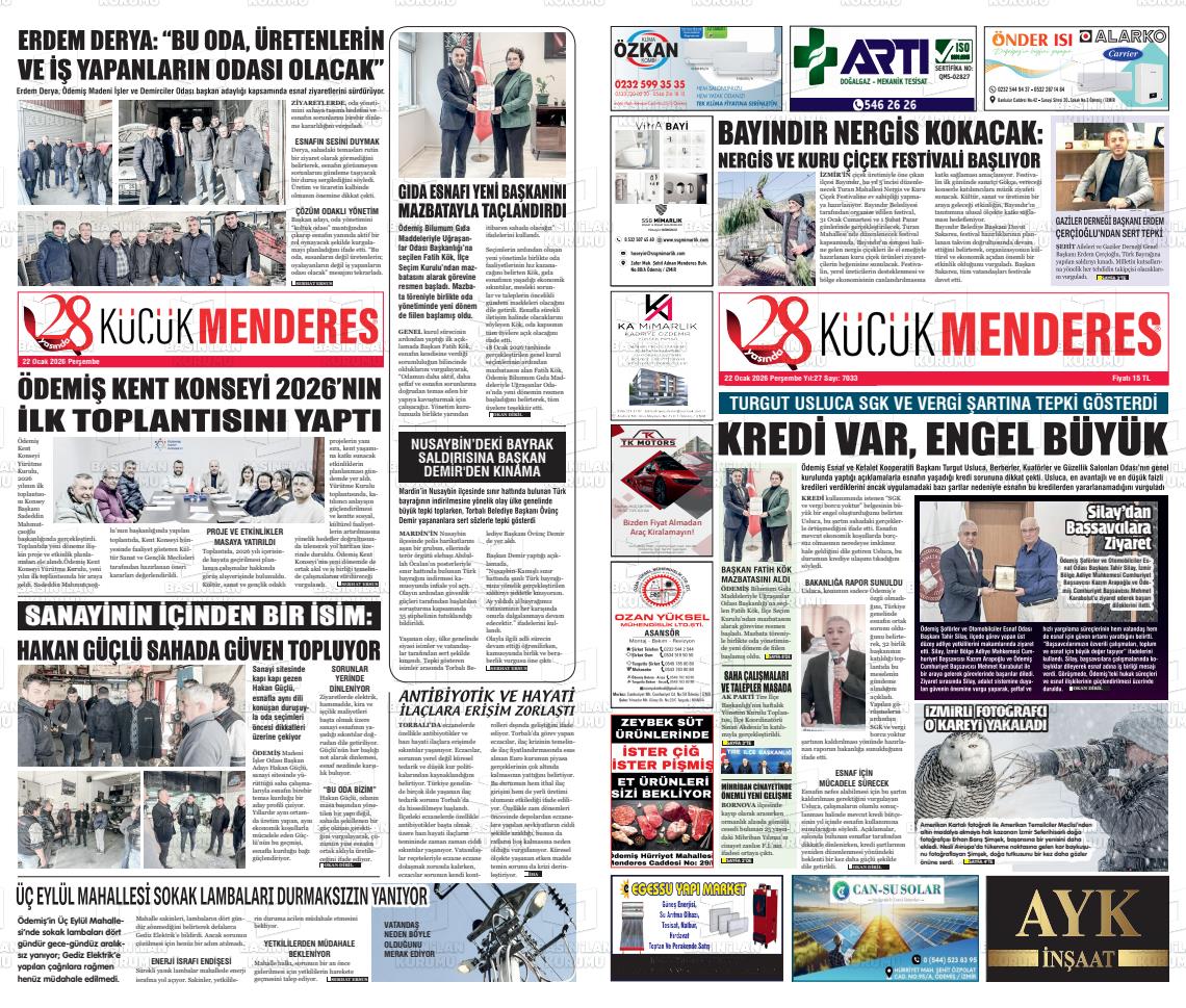 Izmir Kucukmenderes 22.01.2026