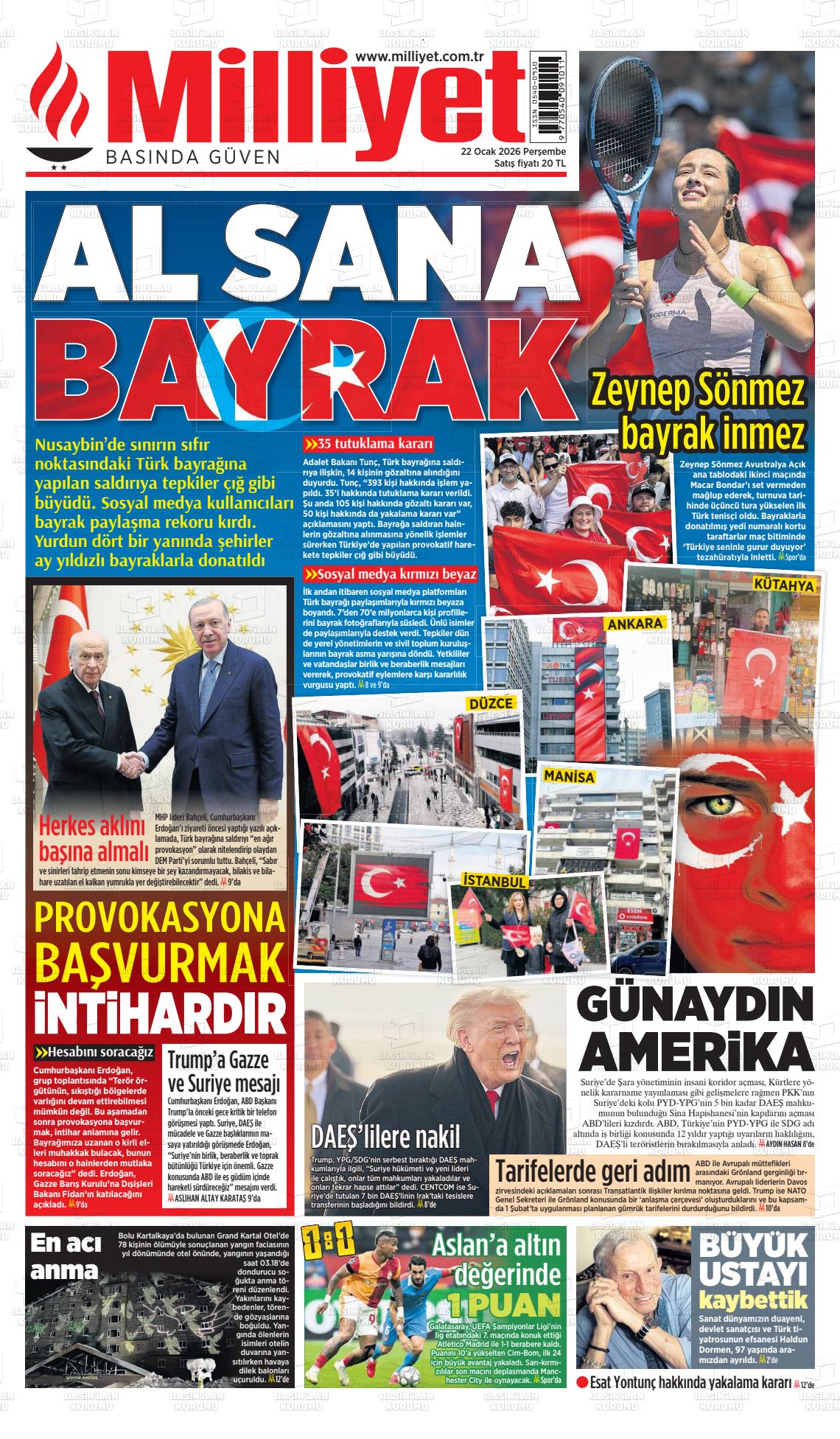 Milliyet Gazetesi 22.01.2026