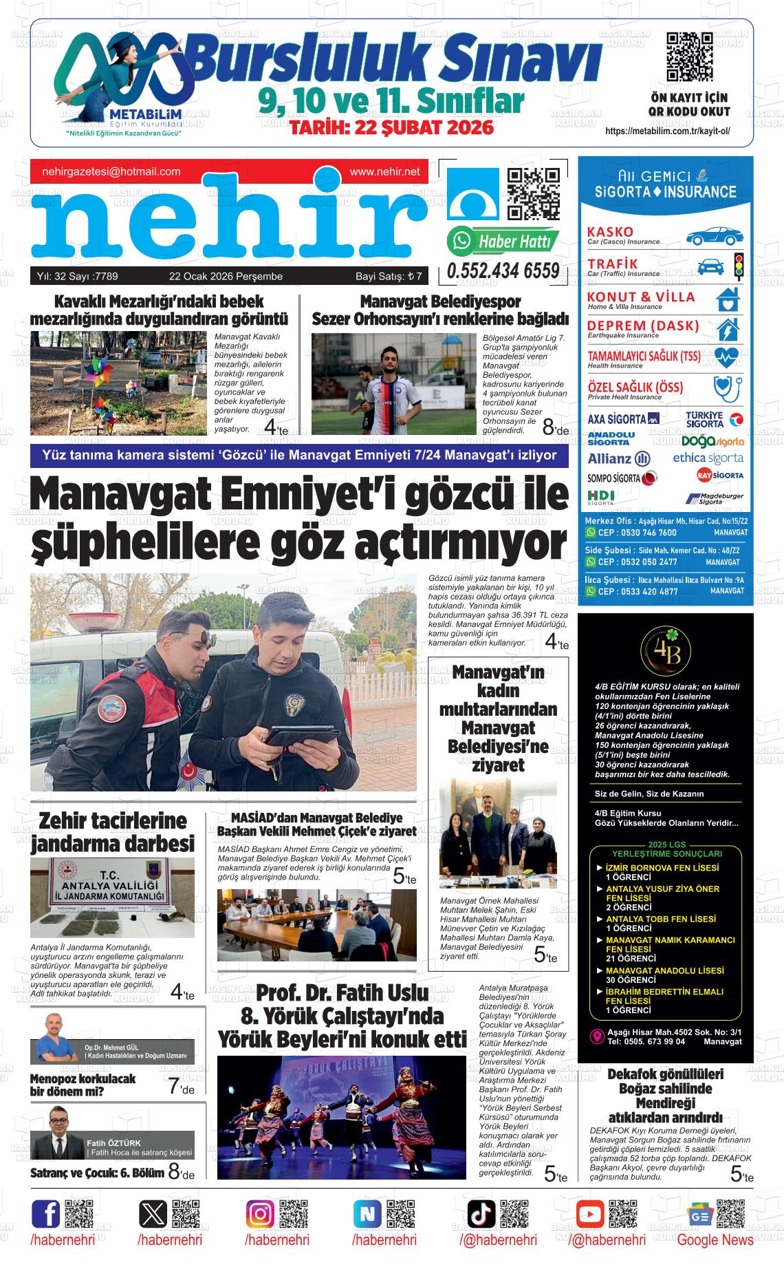 Antalya Nehir 22.01.2026