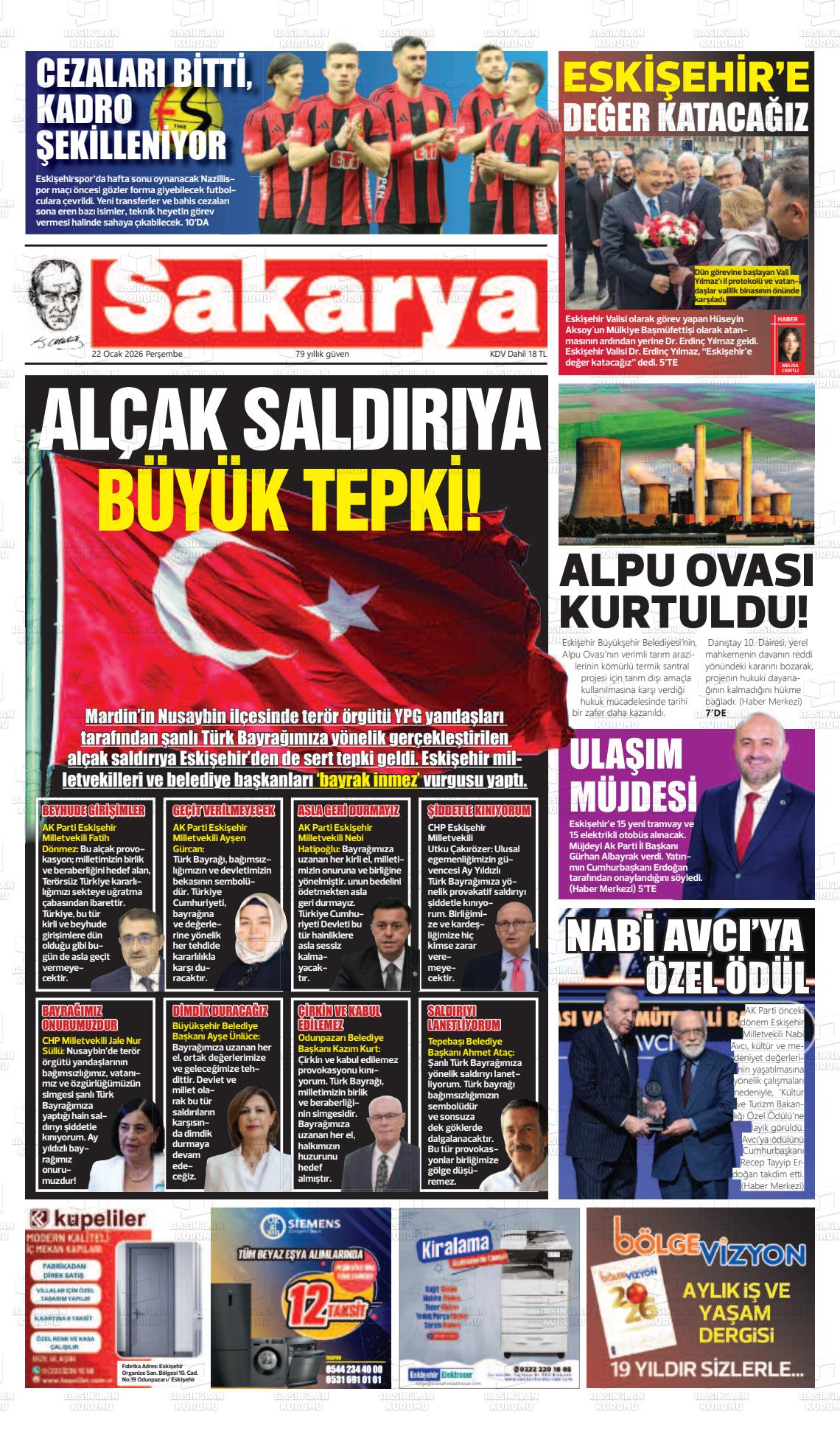 Eskisehir Sakarya 22.01.2026