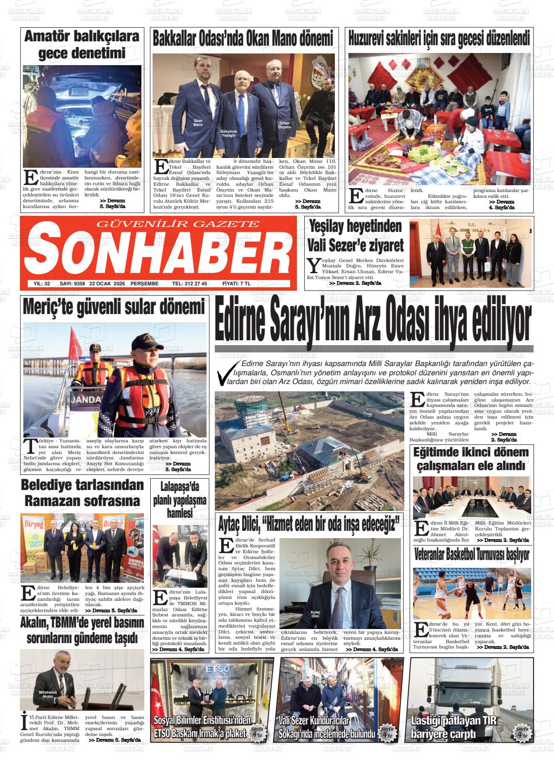 Eskisehir Sonhaber 22.01.2026