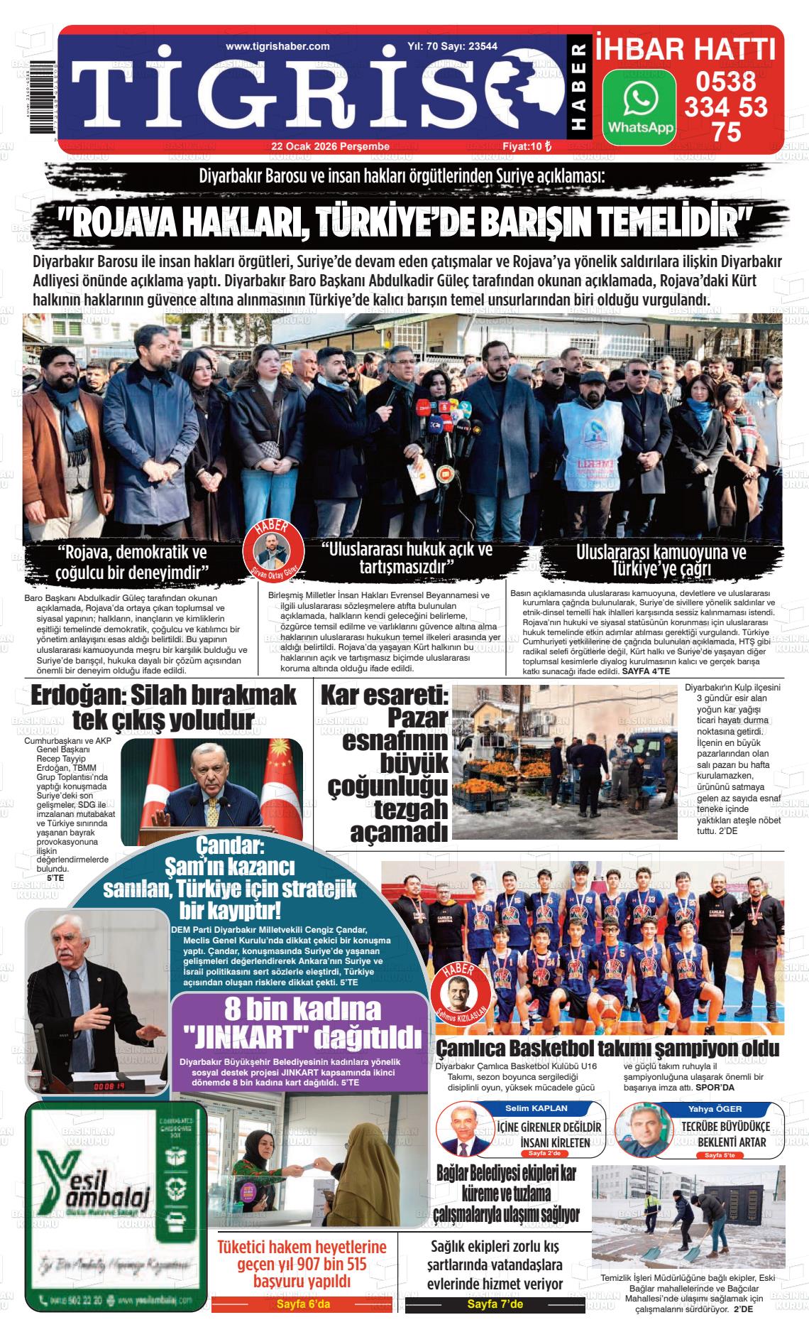 Diyarbakir Tirgis 22.01.2026