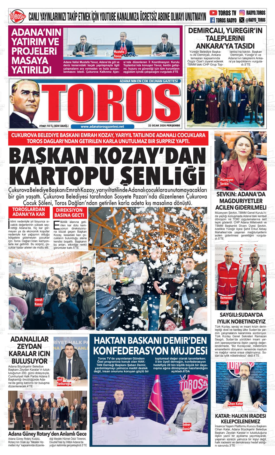 Antalya Toros 22.01.2026