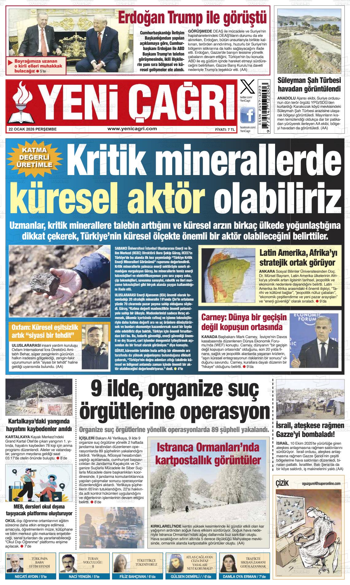 Istanbul Yenicagri 22.01.2026