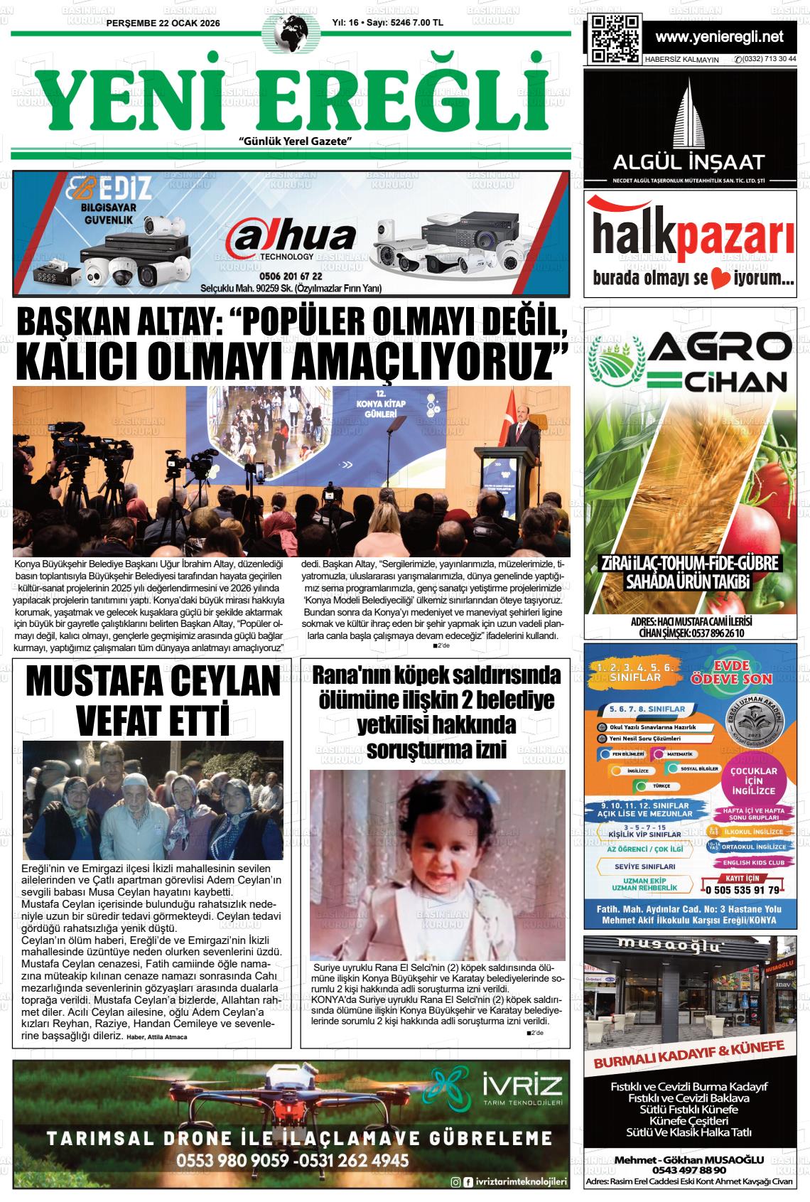 Konya Yenieregli 22.01.2026