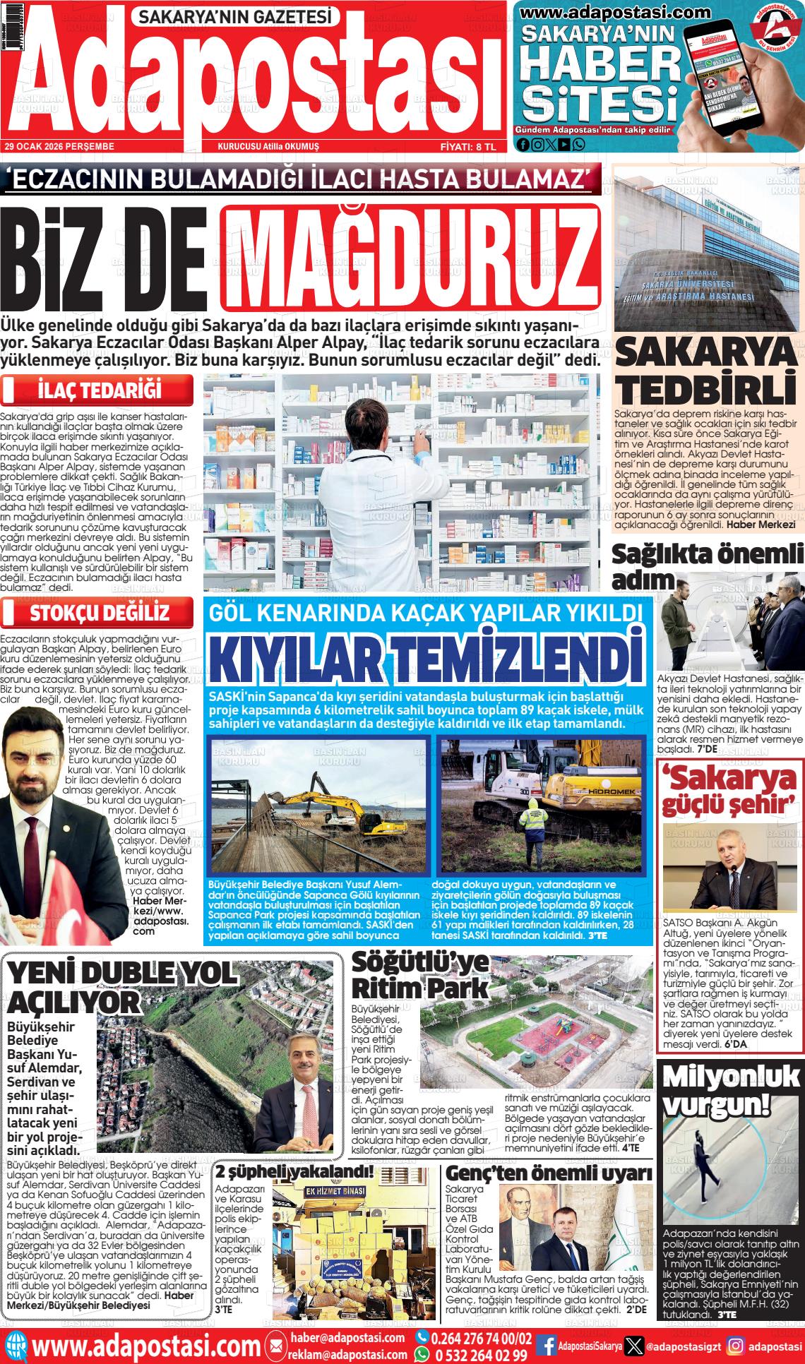 Sakarya Adapostasi 29.01.2026