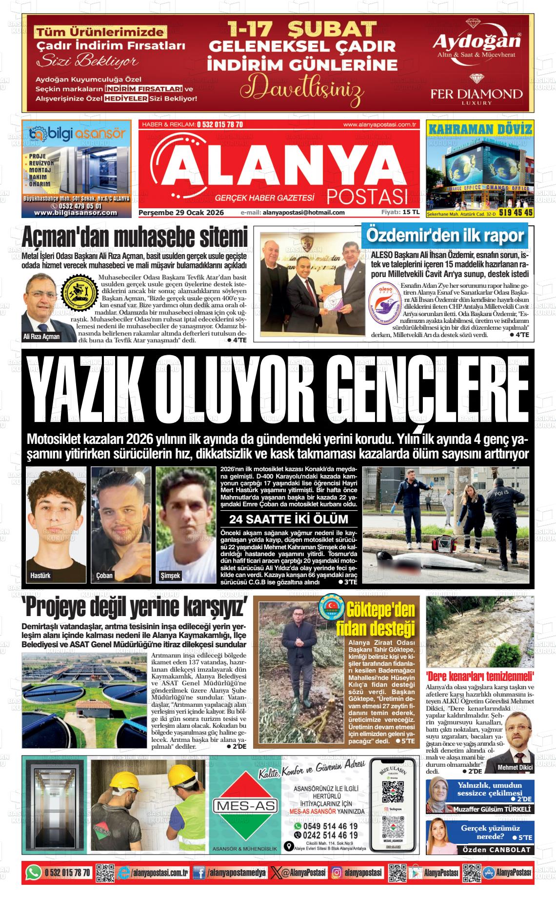 Antalya Alanyapostasi 29.01.2026