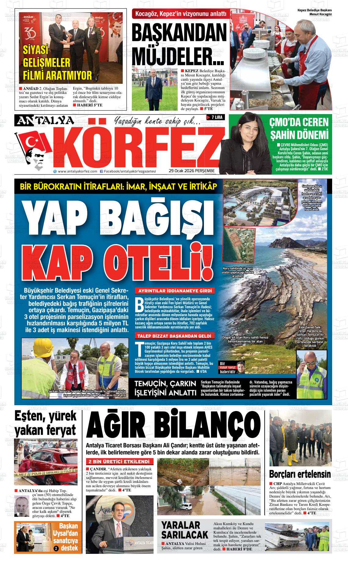 Antalya Korfez 29.01.2026