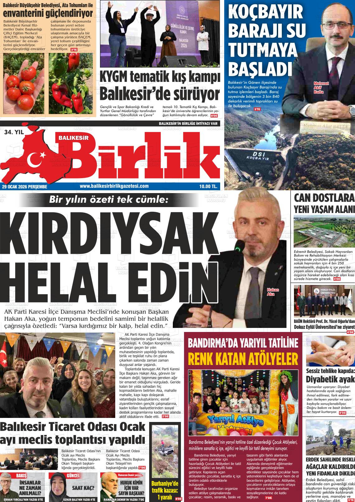 Balikesir Birlik 29.01.2026