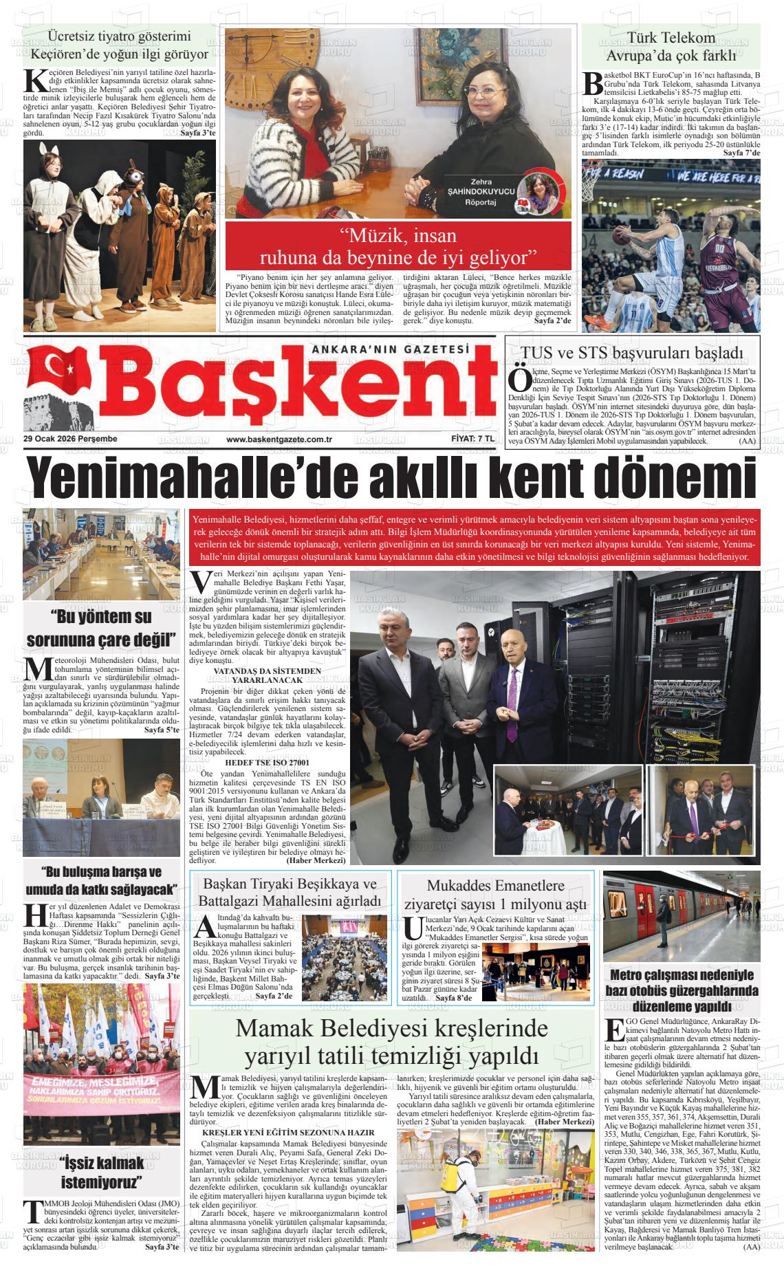 Ankara Baskent 29.01.2026