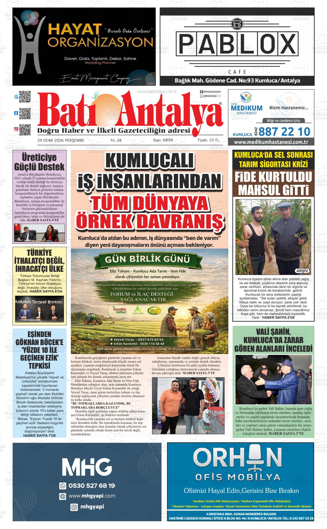 Antalya Bati 29.01.2026