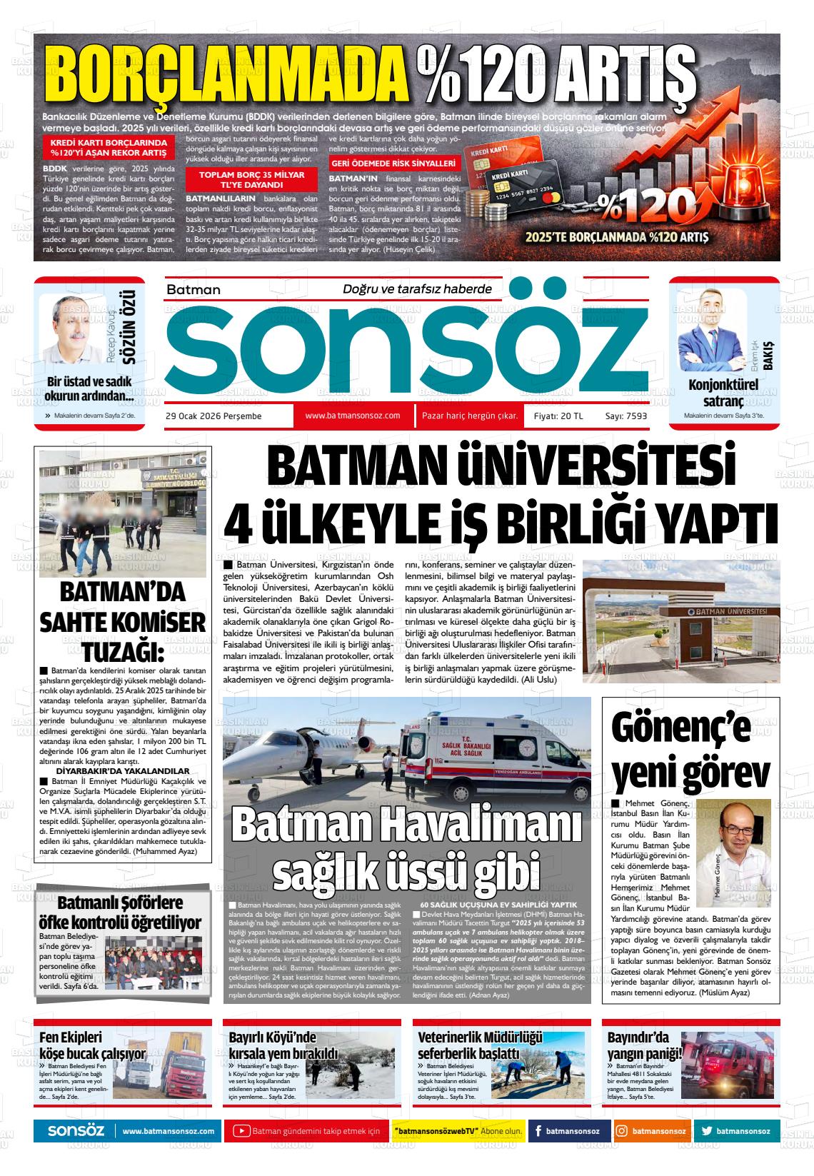 Batman Sonsoz 29.01.2026